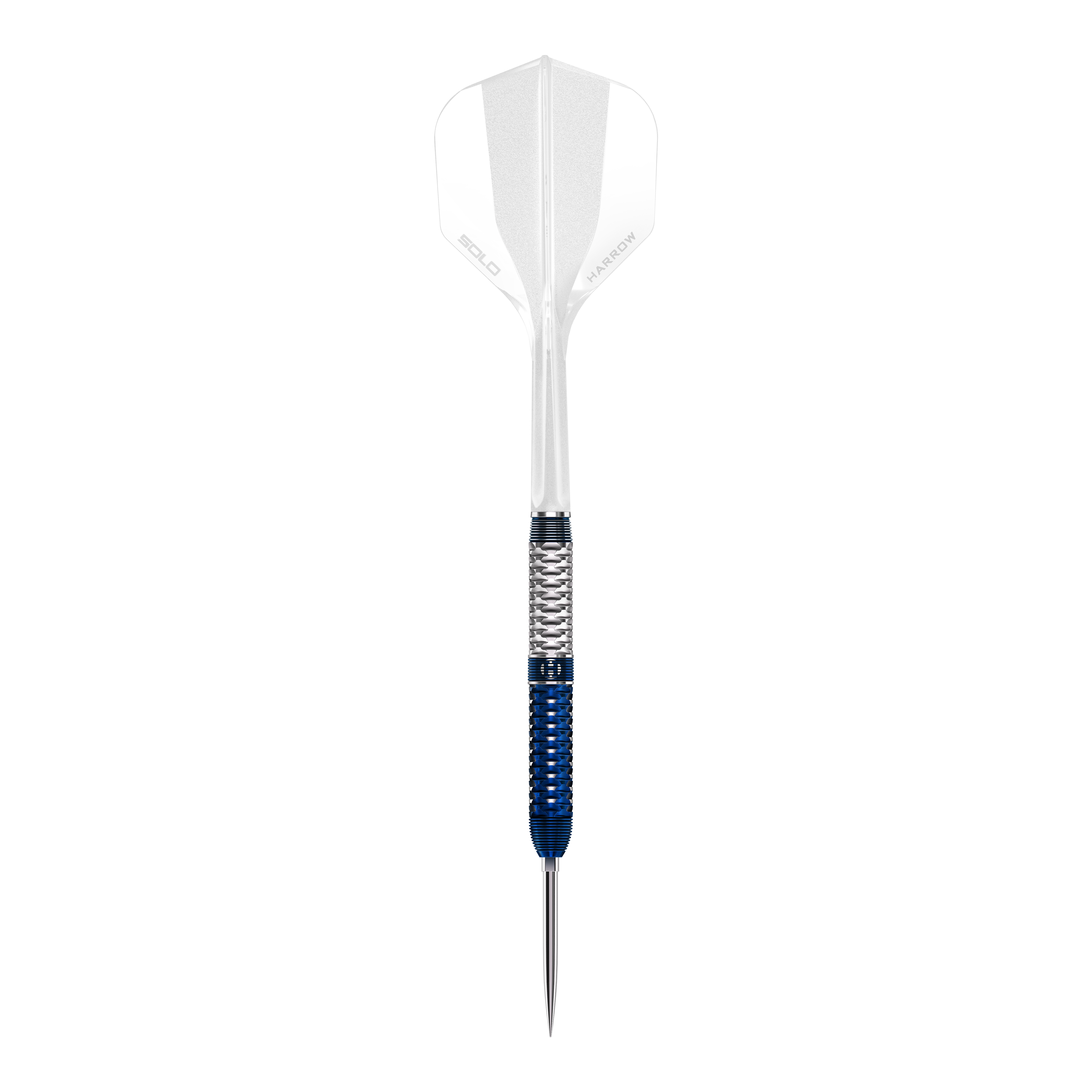 Harrows GEO Parallel Quick Point Steel Darts Dieses Foto stellt die Harrows GEO Parallel Quick Point Steeldarts dar. Die Darts sind aus einer bestimmten Perspektive gezeigt.