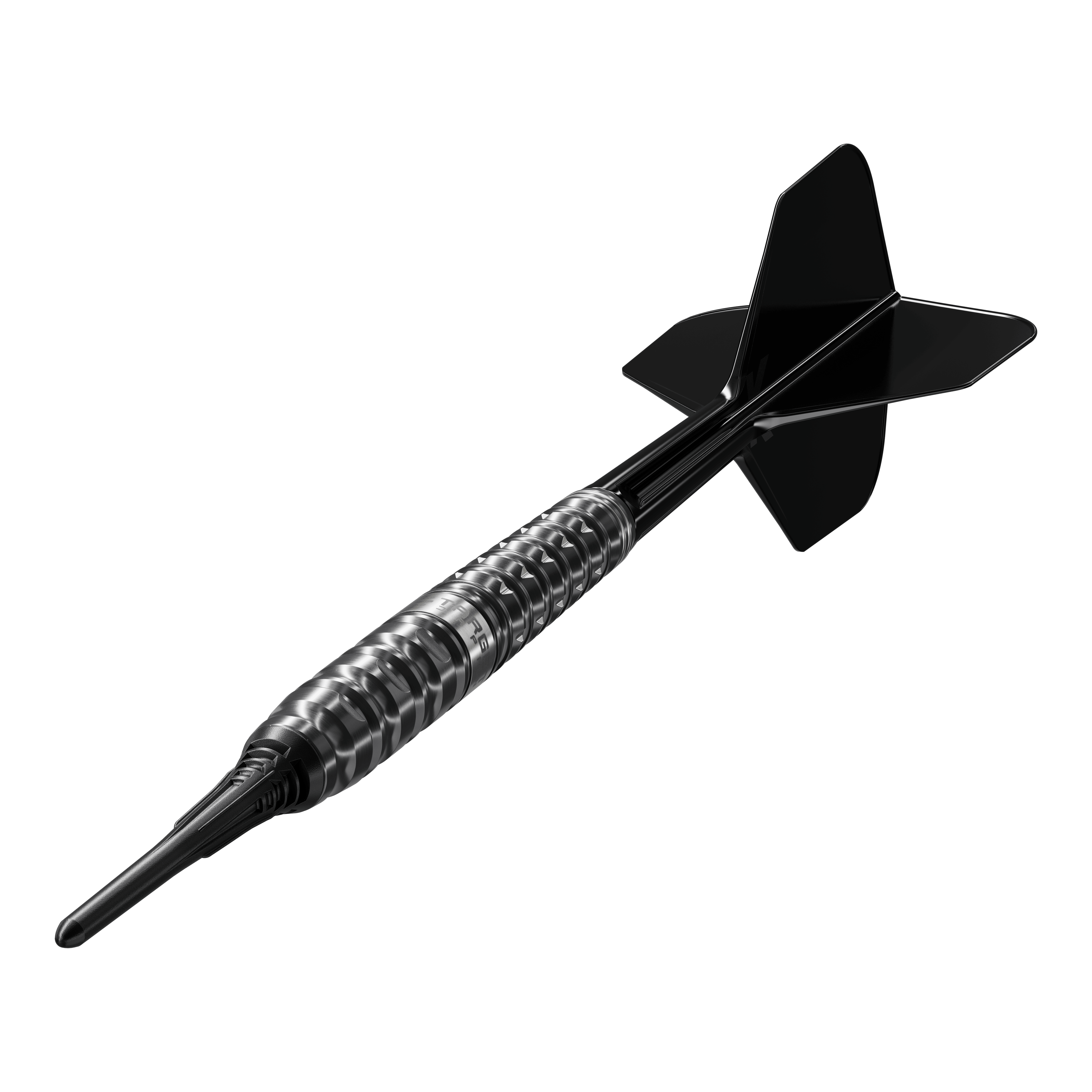 Target Black Marque Eclipse Soft Darts - 21g Dieses Bild zeigt die Target Black Marque Eclipse Softdarts mit 21g Gewicht. Es handelt sich um ein hochwertiges Dartprodukt für Softdartspieler.
