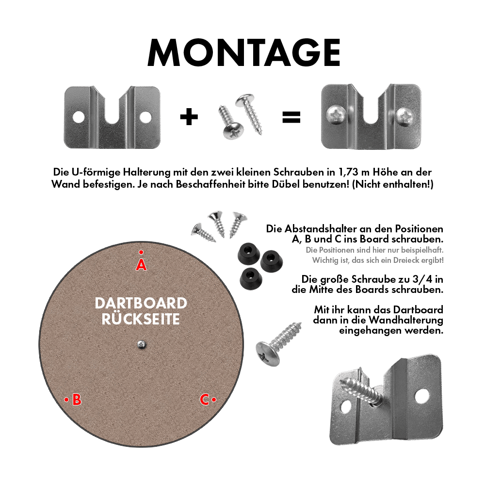 XQ Max steel dartboard wall mount