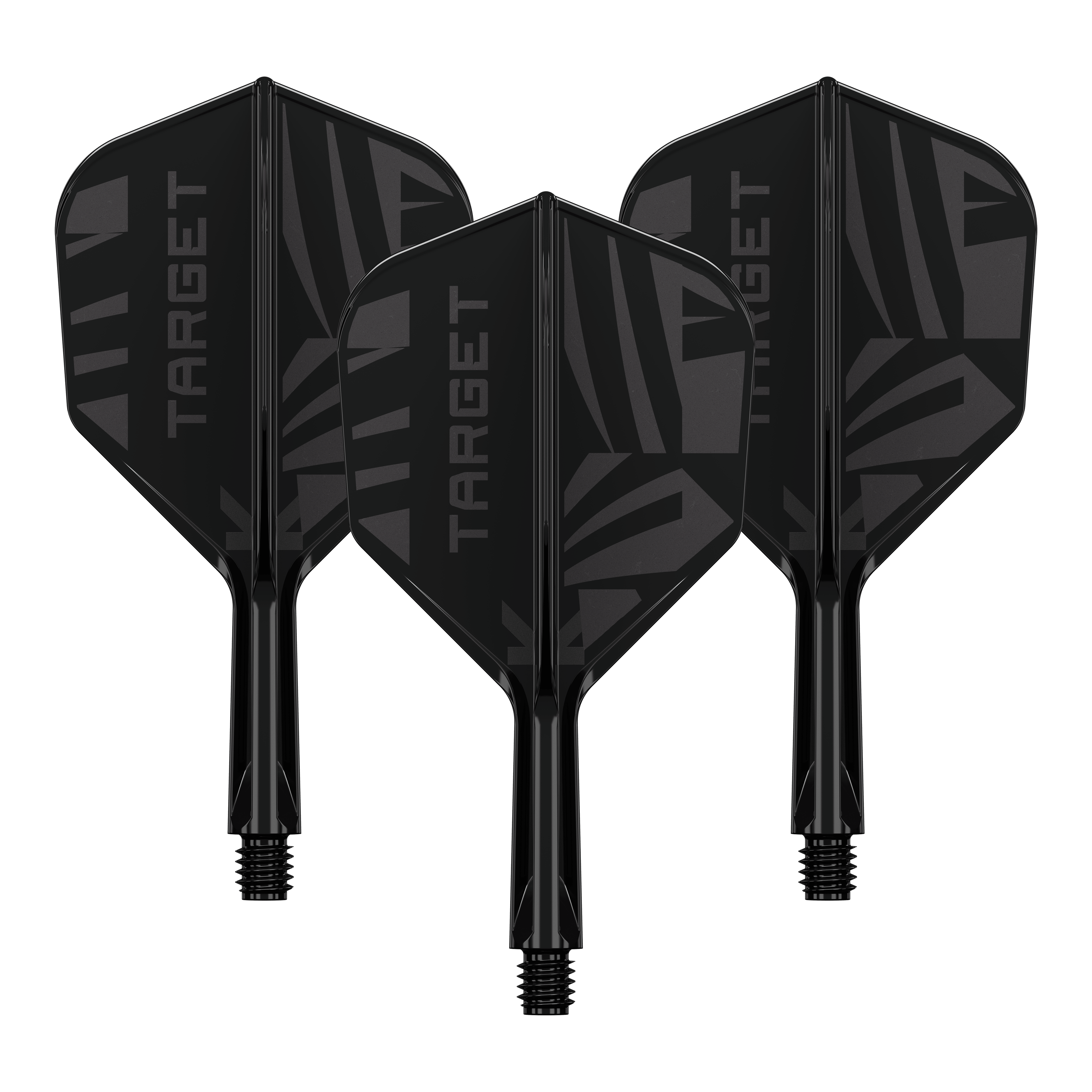 Target K-Flex Black No6 Flights Ein Set aus Target K-Flex Black No6 Flights in 19 mm liegt vor. Die Flights sind gemeinsam abgebildet.