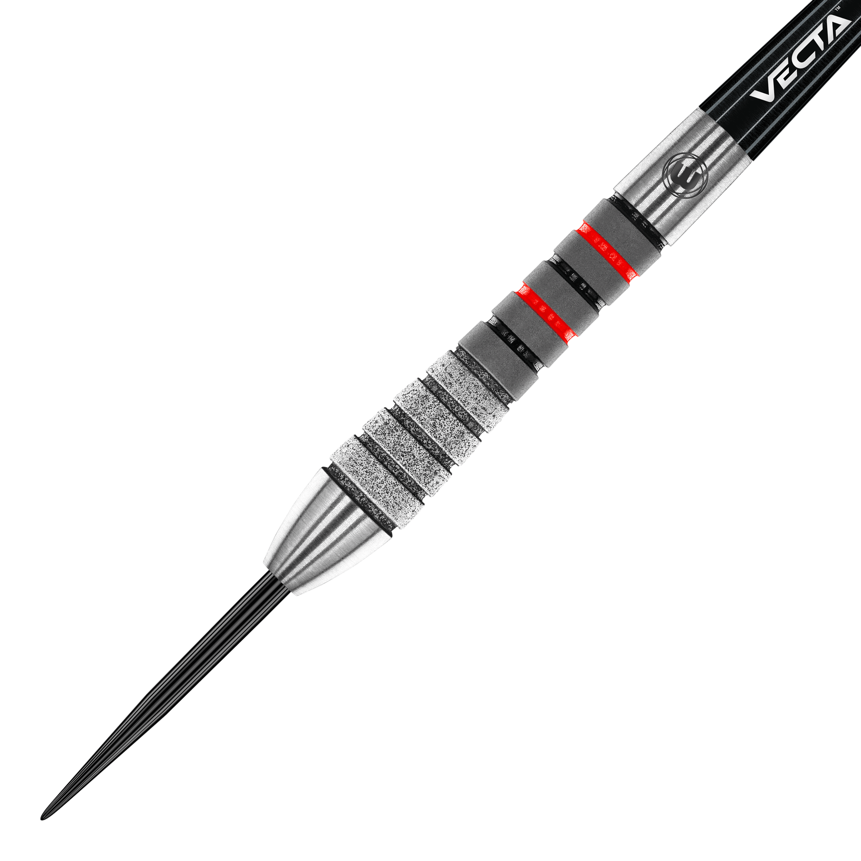 Winmau Dennis Priestley Diamond 3-Zero steel darts Dies ist ein Winmau Dennis Priestley Diamond 3-Zero Steeldart. Der Dartpfeil hat eine silberne Spitze und einen strukturierten Griff mit roten und schwarzen Akzenten.