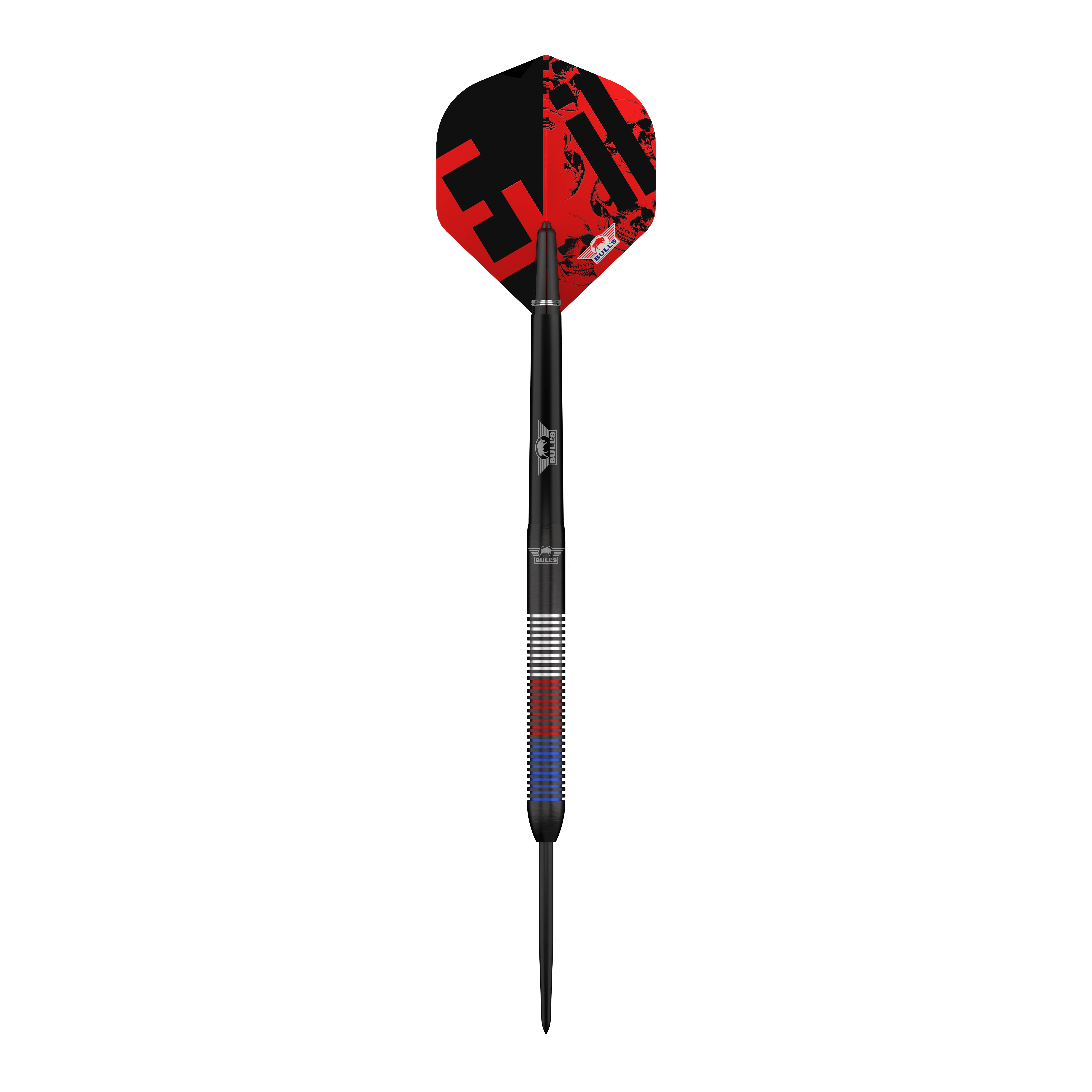 Abgebildet sind die Bulls NL Karel Sedlacek E2 Steeldarts - 24g. Diese Darts überzeugen durch ihre hochwertige Verarbeitung.