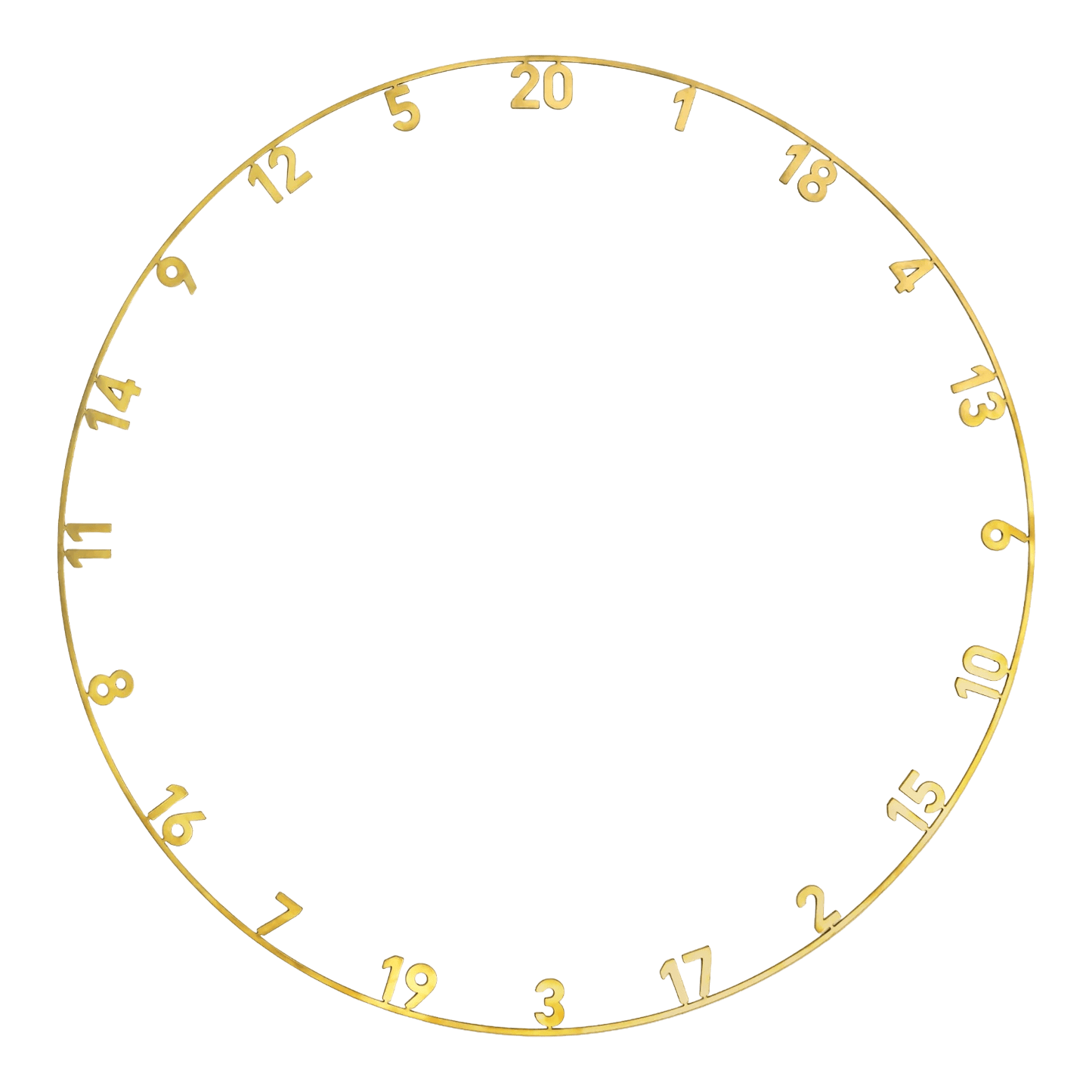 Precise 180 Endorphine Steel Dartboard with Numbered Ring - Gold Dieses Bild zeigt das Precise 180 Endorphine Steeldartboard mit Nummernring in Gold. Das Board eignet sich ideal für Dart-Fans, die Wert auf Design legen.