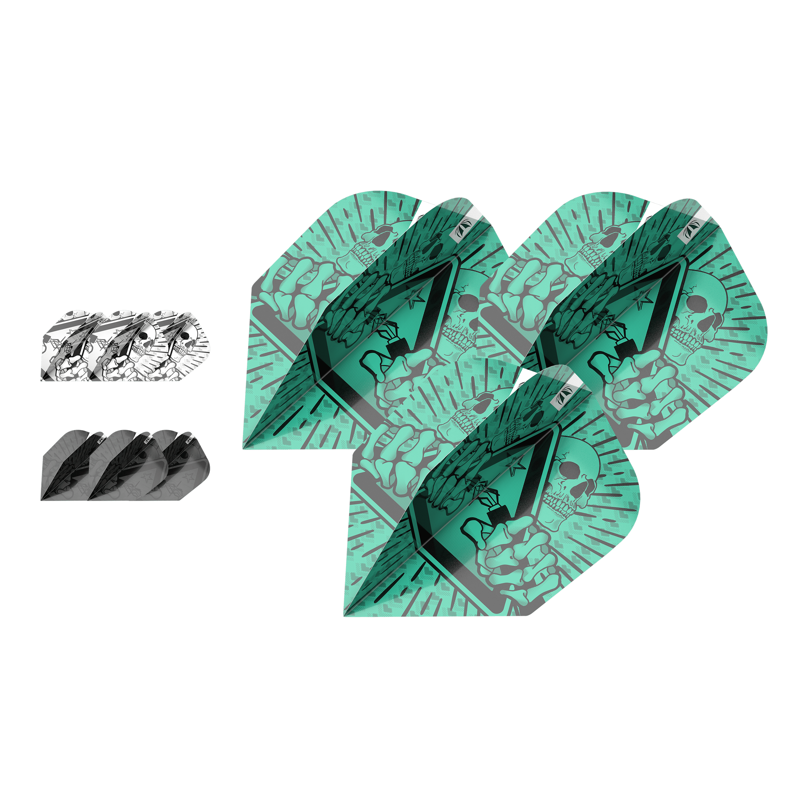 Target Ink Bundle 3 Sets Rob Cross No6 Flights Target Ink Bundle 3 Sets Rob Cross No6 Flights sind nebeneinander zu sehen. Die Flights heben sich durch ihr besonderes Design ab.