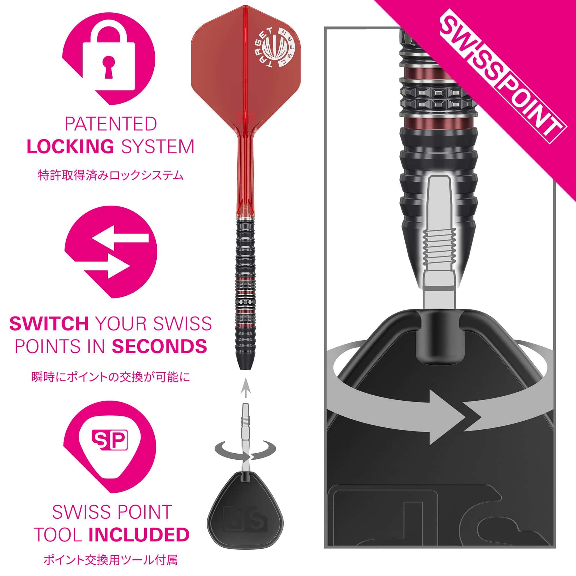 Target Japan Prime Series Diamond Kosuzu Iwao GEN4 Swiss Point Steeldarts Das Produkt ist Target Japan Prime Series Diamond Kosuzu Iwao GEN4 Swiss Point Steeldarts. Diese Steeldarts sind aus robusten Materialien hergestellt und für ambitionierte Dartspieler gedacht.