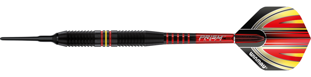 Winmau Outrage V1 Black Coated Brass Soft Darts - 18g