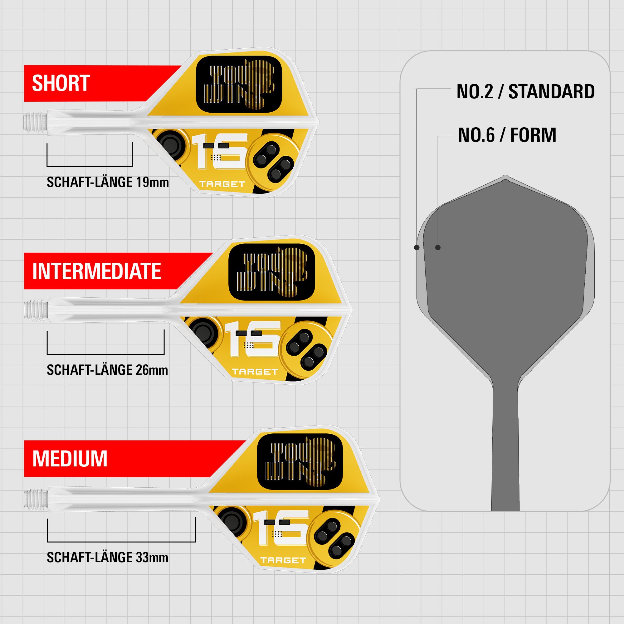 Target K-Flex You Win No6 Flights Das Bild stellt Target K-Flex You Win No6 Flights dar. Diese Flights werden beim Dartsport eingesetzt.