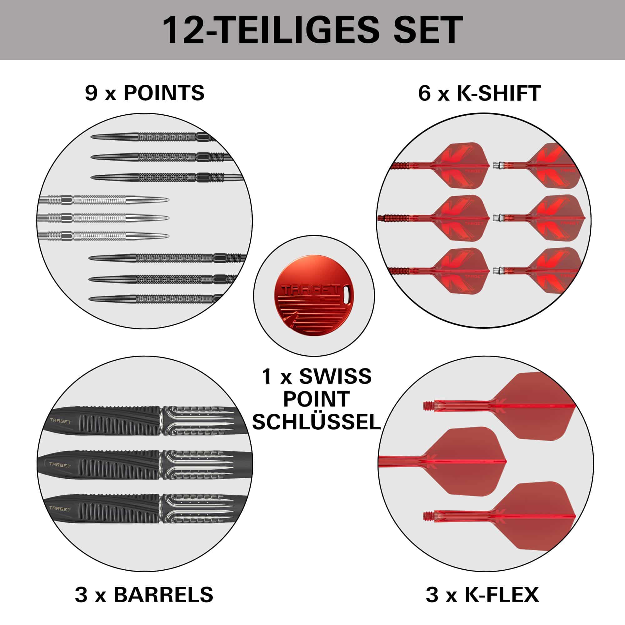 Target Shift Swiss Point Steel Darts Target Shift Swiss Point Steel Darts