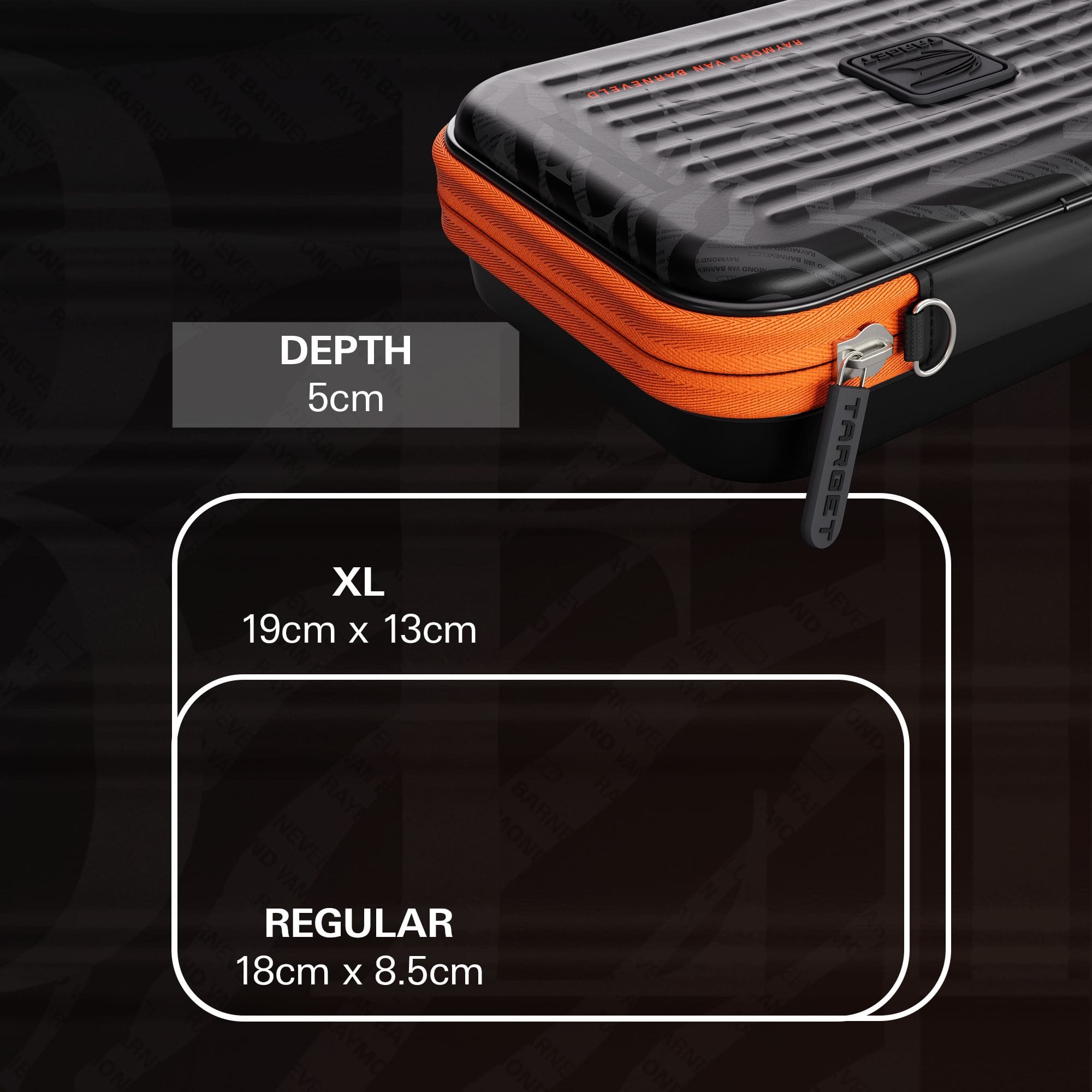 Takoma XL Ghost Series Raymond Van Barneveld dart case Hier ist das Takoma XL Ghost Series Raymond Van Barneveld Dartcase abgebildet. Diese Darttasche trägt das Design des bekannten Dartspielers Raymond Van Barneveld.