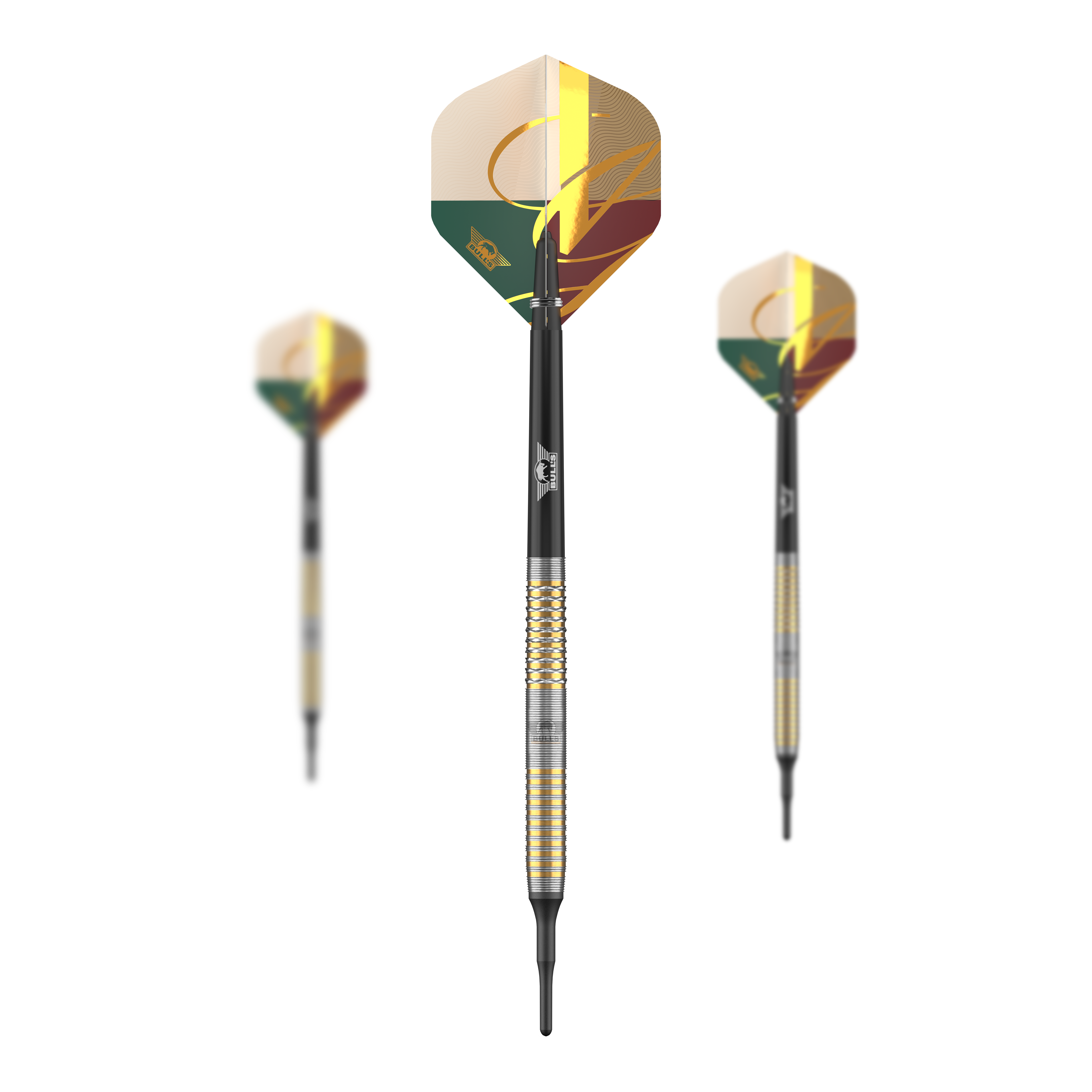 Bulls NL Vintage Ghost Soft Darts - 20g Abgebildet ist das Produkt Bulls NL Vintago Ghost Softdarts - 20g. Die Darts sind für das Softdartspiel konzipiert.
