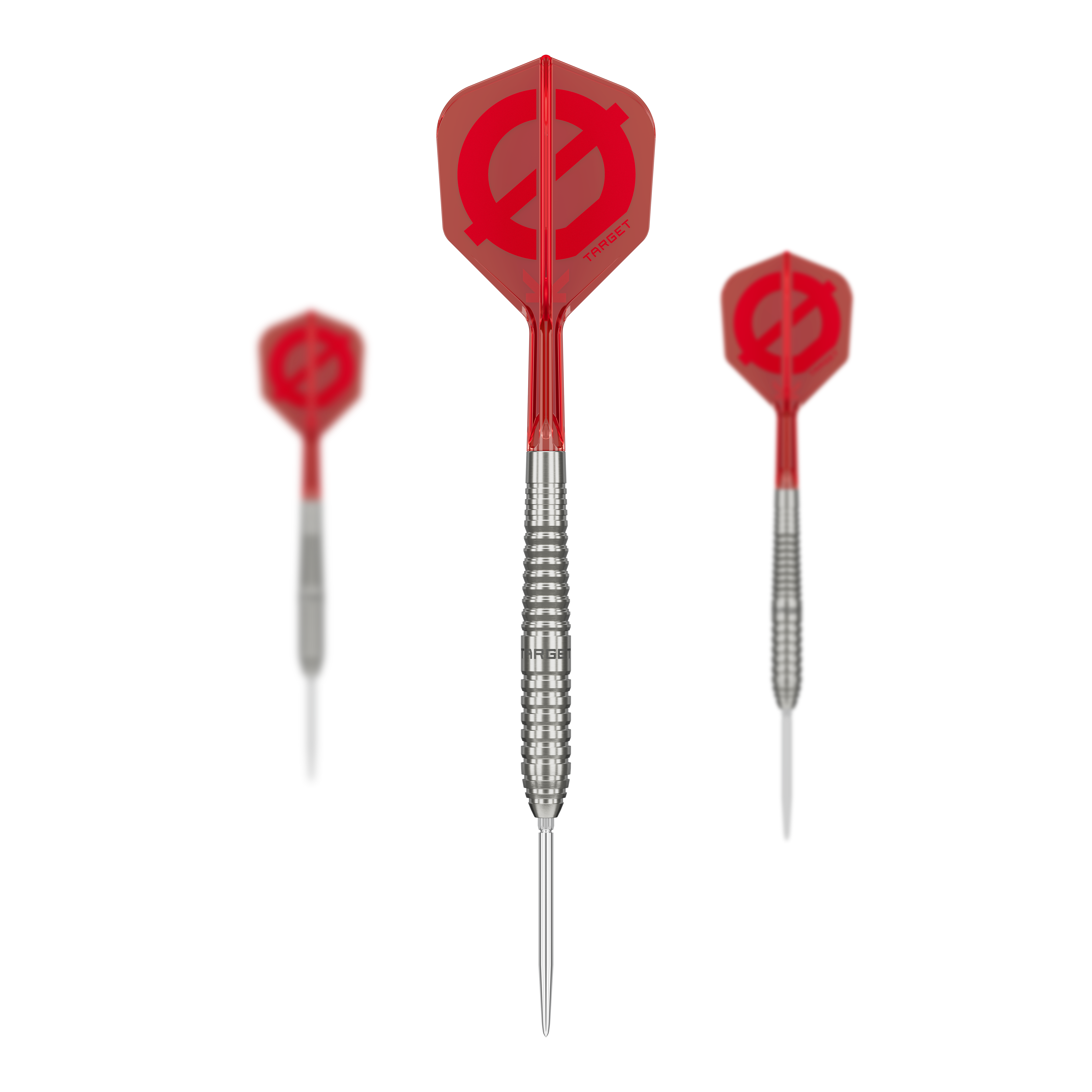 Target Group O 01 Swiss Points Steeldarts Das Bild zeigt das Target Group O 01 Swiss Points Steeldarts Set. Die Darts werden zusammen dargestellt.