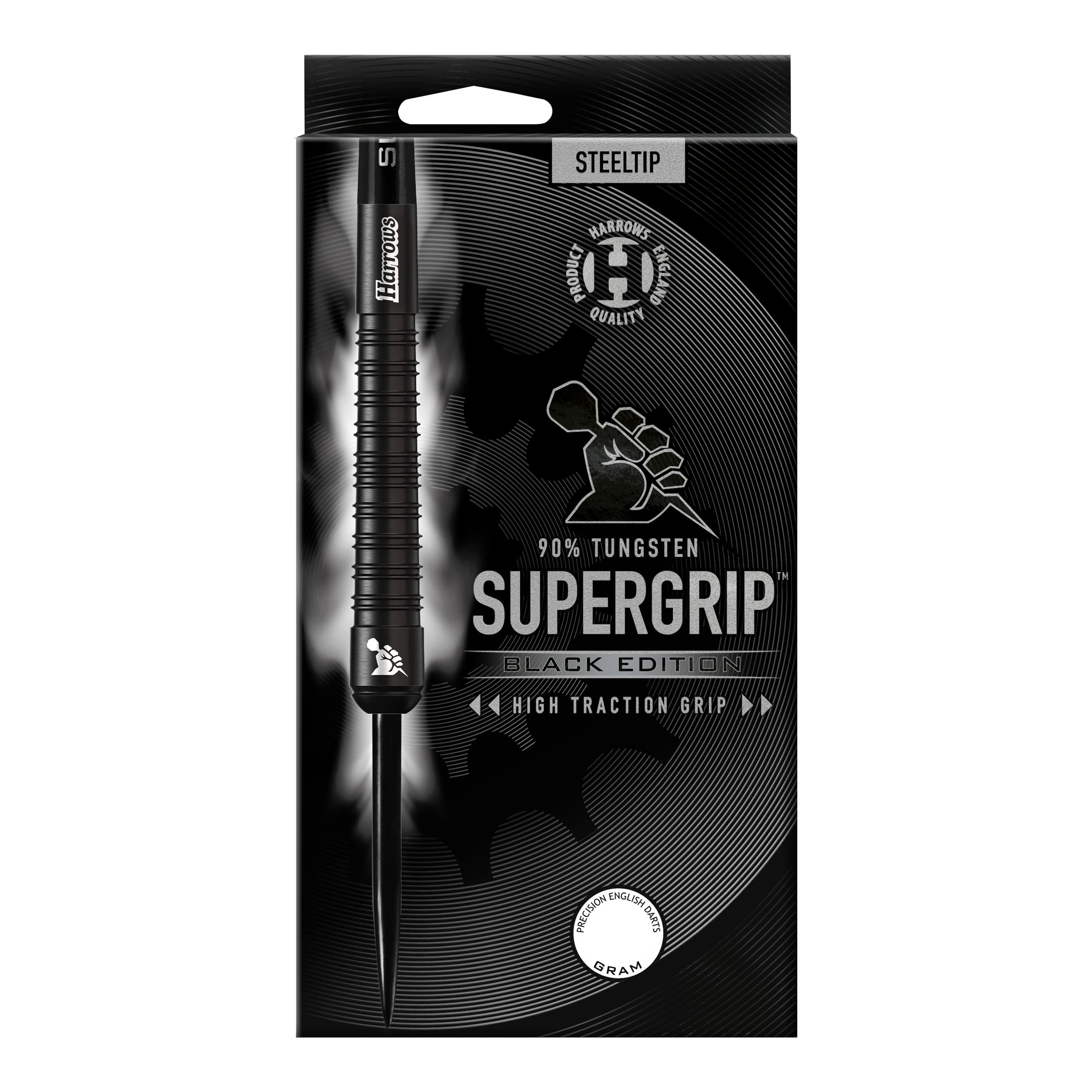 Harrows Supergrip Black Edition Steeldarts