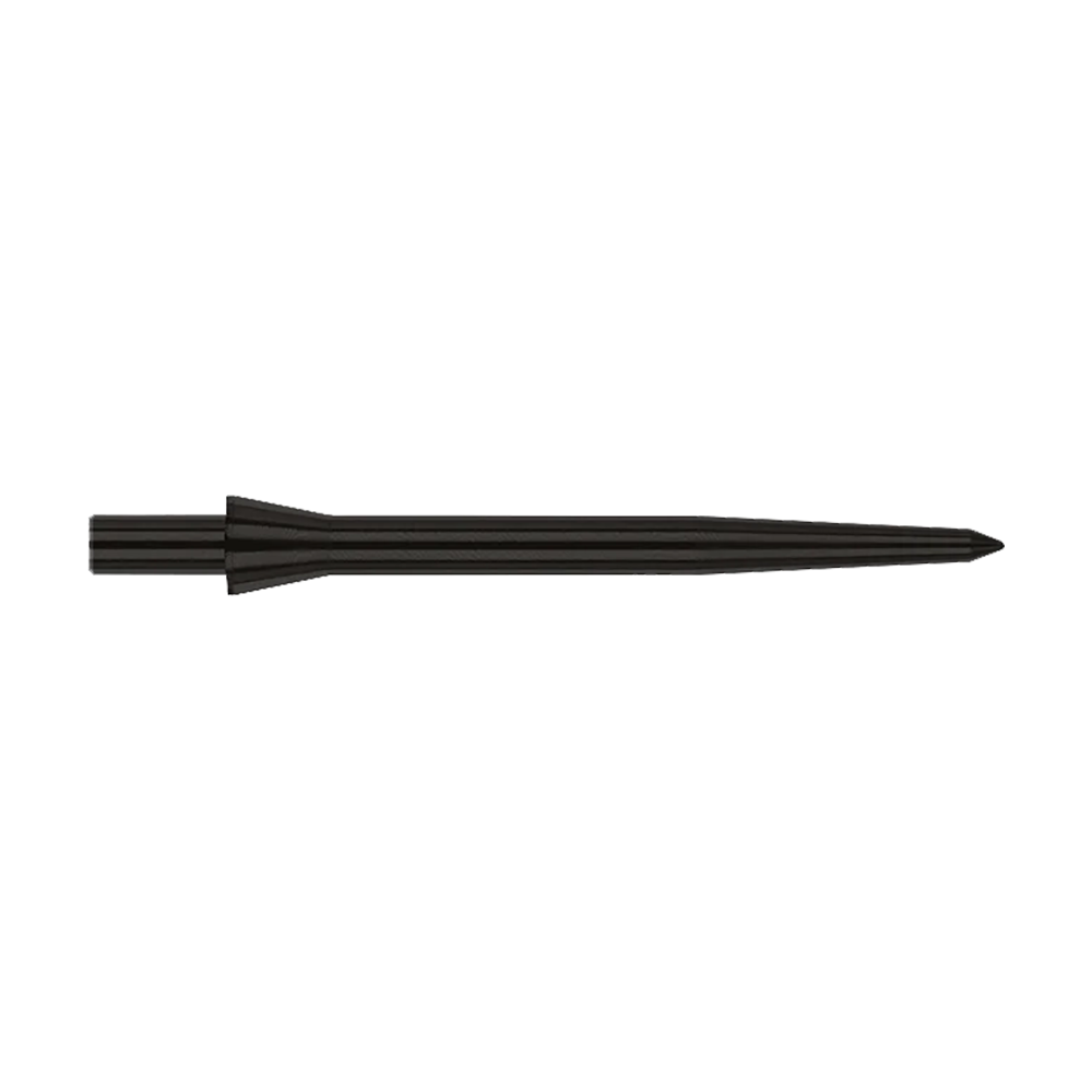Red Dragon Raptor Plain Black steel dart tips - 30mm Dies ist eine schwarze Steeldartspitze der Marke Red Dragon, Modell Raptor Plain Black. Sie ist 28 mm lang und hat ein schlichtes, elegantes Design.