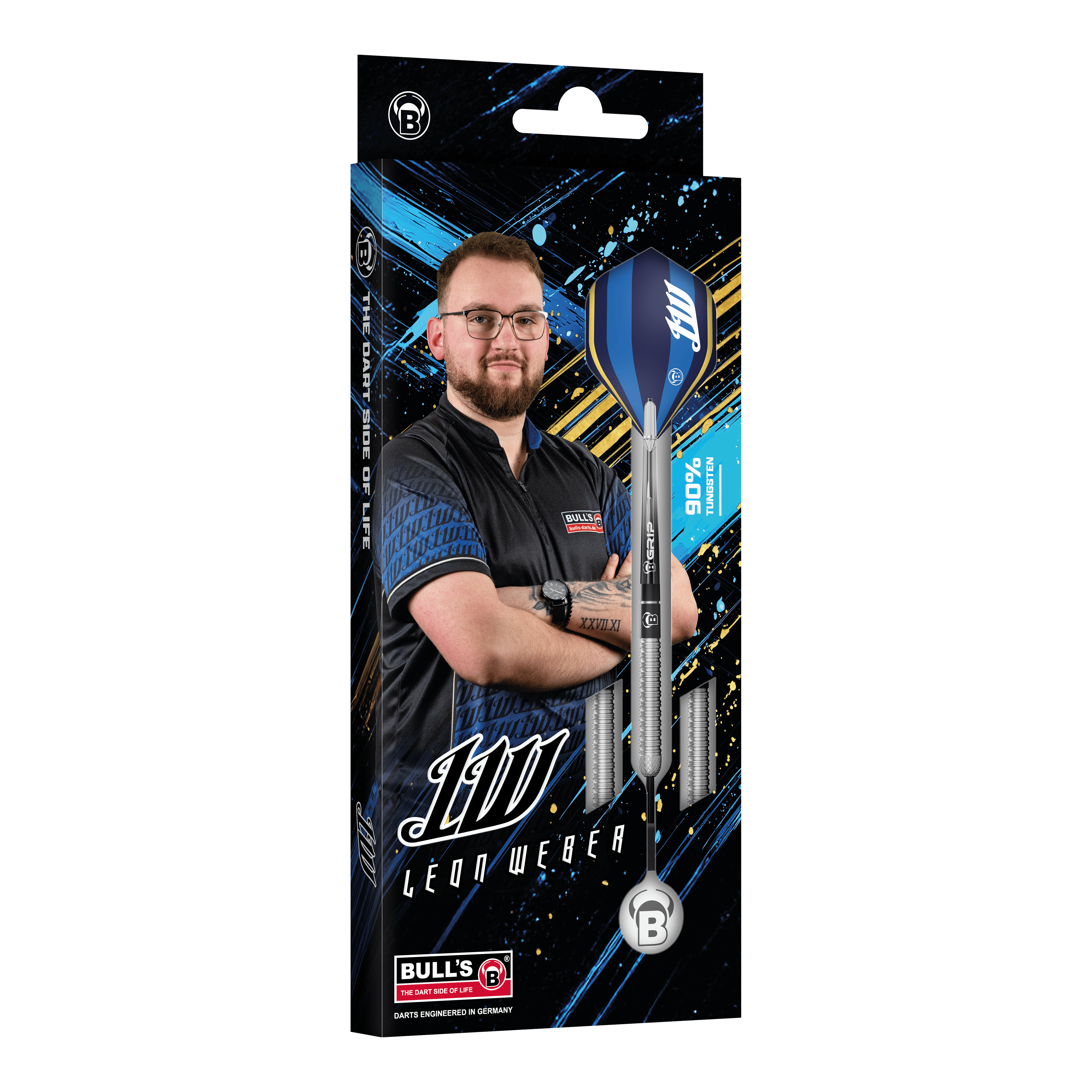 Bulls Leon Weber Steeldarts Abgebildet sind die Bulls Leon Weber Steeldarts. Sie überzeugen durch ihr spezielles Design und ihre Qualität.