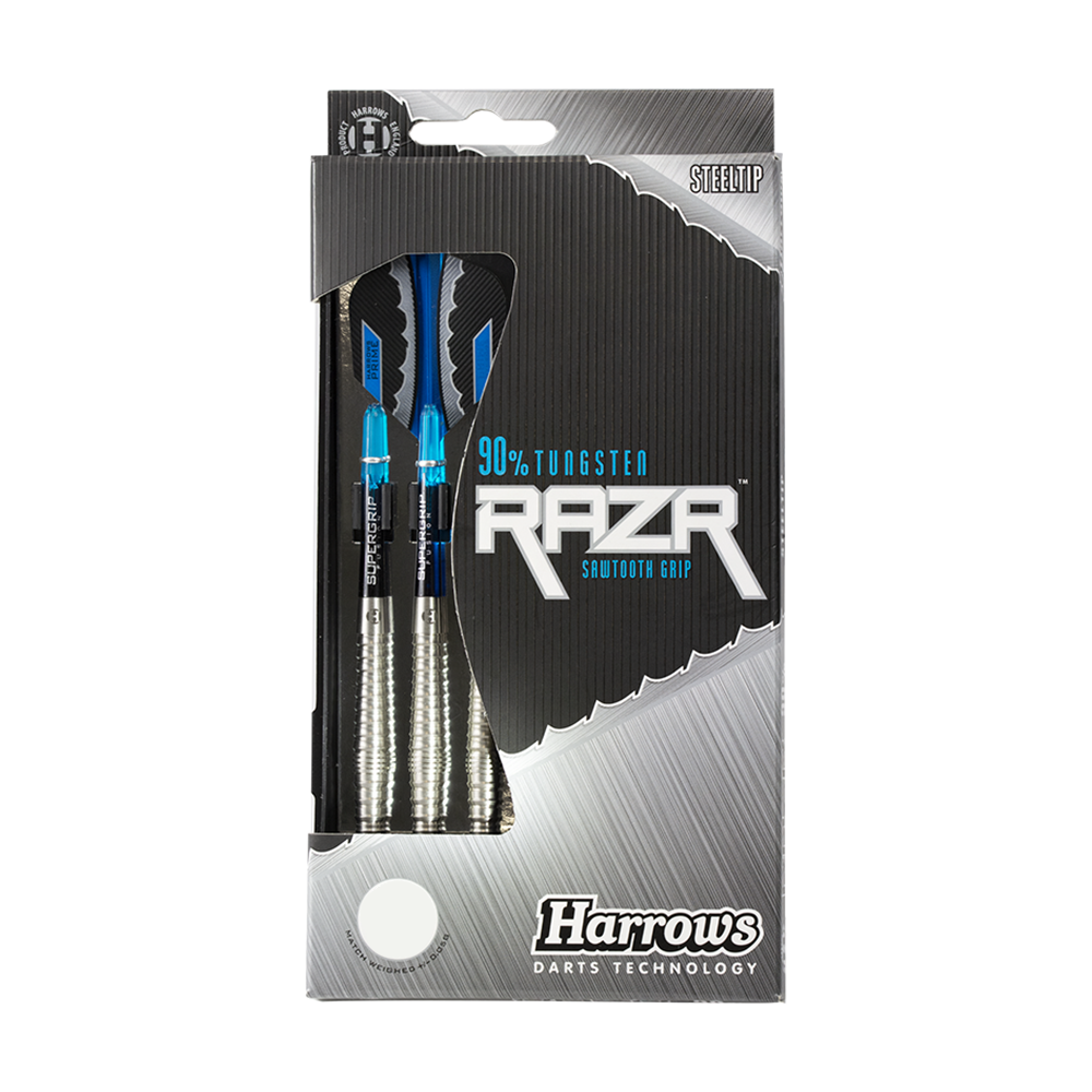 Harrows RAZR Bulbous 90% Tungsten steel darts