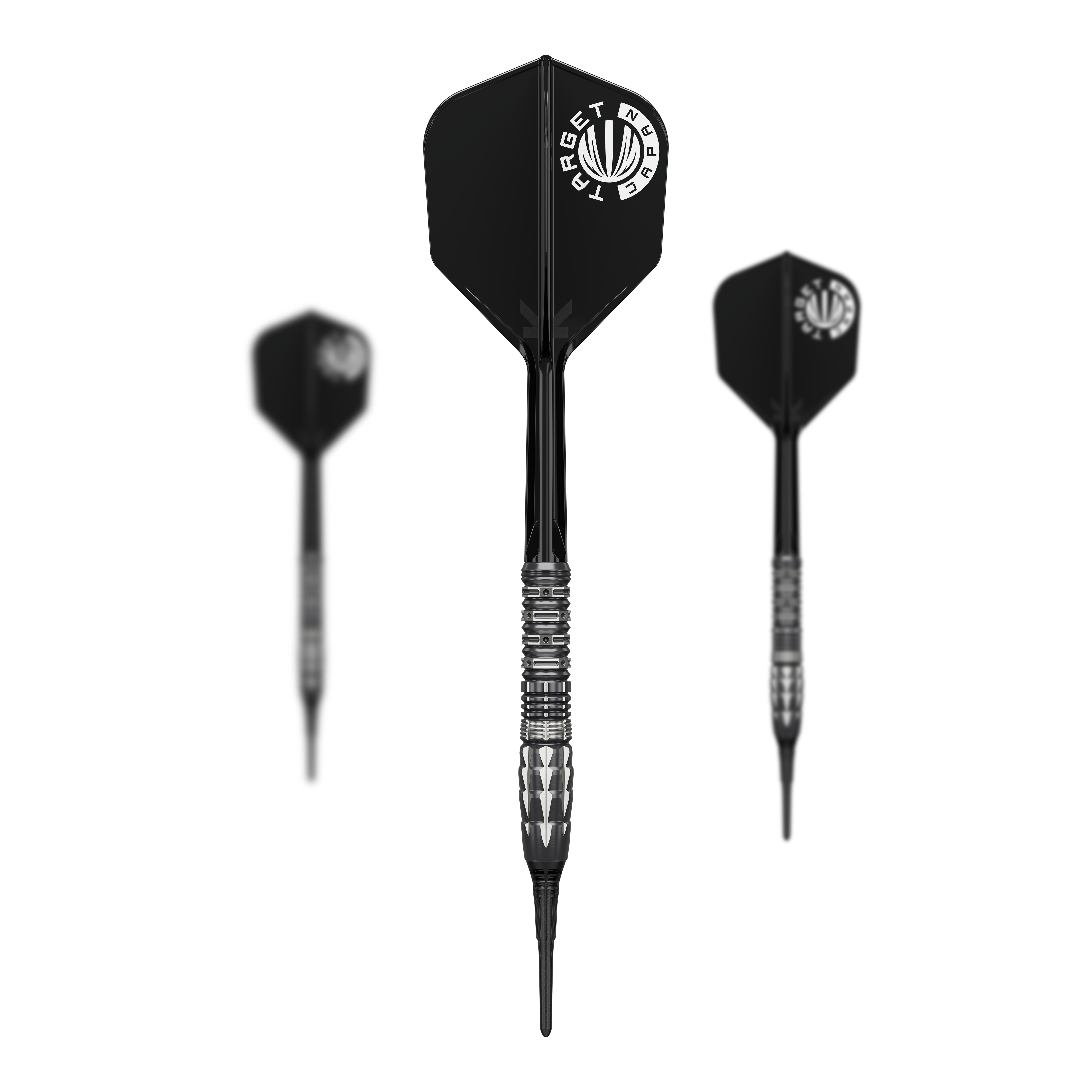 Target Japan Pyro GEN12 Soft Darts - 17g Abgebildet ist ein komplettes Set Target Japan Pyro GEN12 Softdarts mit 17g. Enthalten sind Darts, Schäfte und Flights.