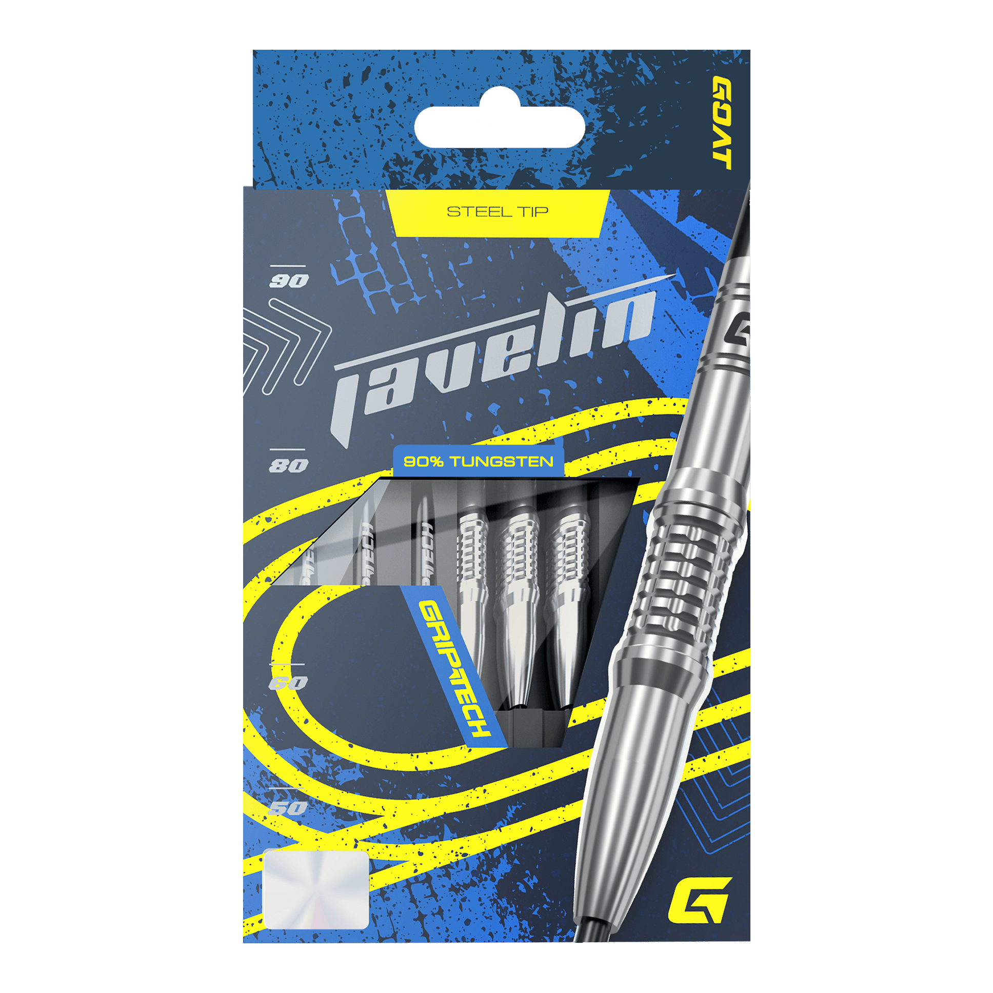GOAT Javelin Steel Darts Gezeigt wird das GOAT Javelin Tungsten Steeldarts Set. Die Steeldarts sind für hohe Leistung konzipiert.