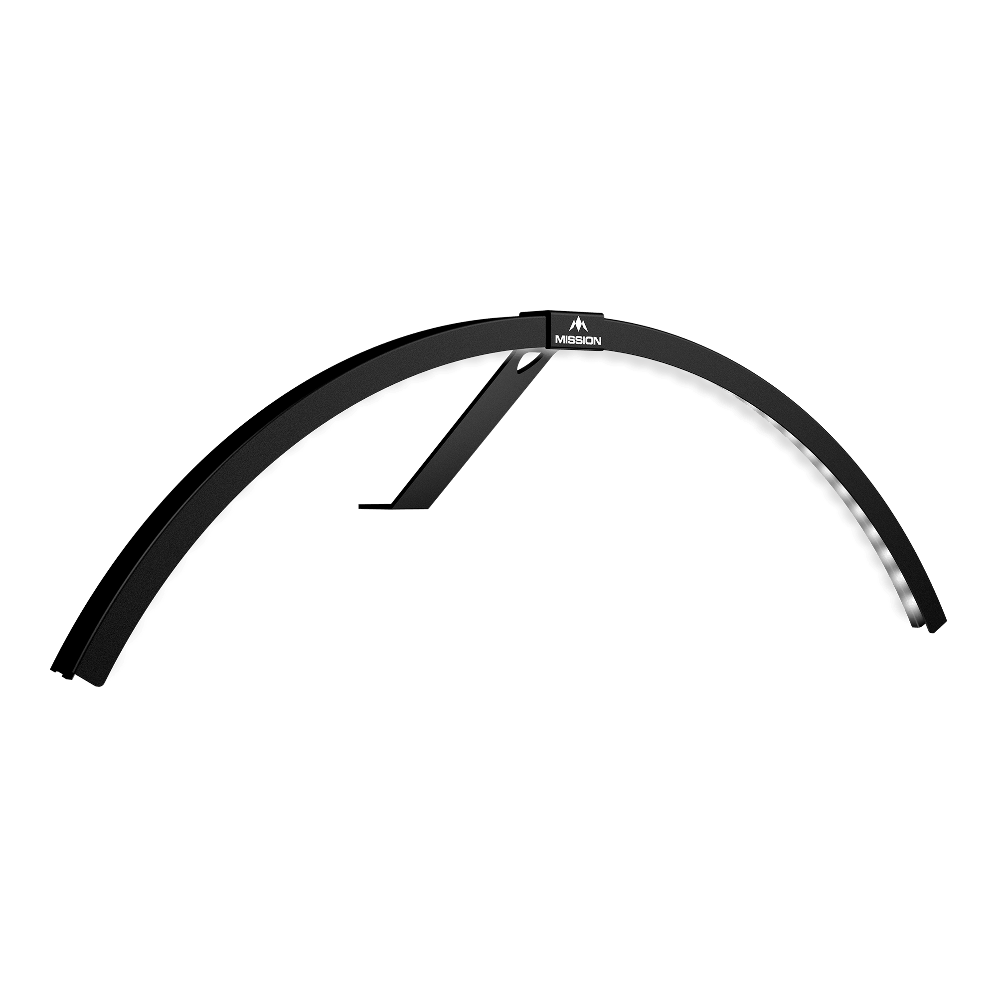 Darstellung des Mission Torus 120 LED Beleuchtungssystems in Schwarz. Diese LED-Beleuchtung sorgt für gleichmäßige Ausleuchtung.