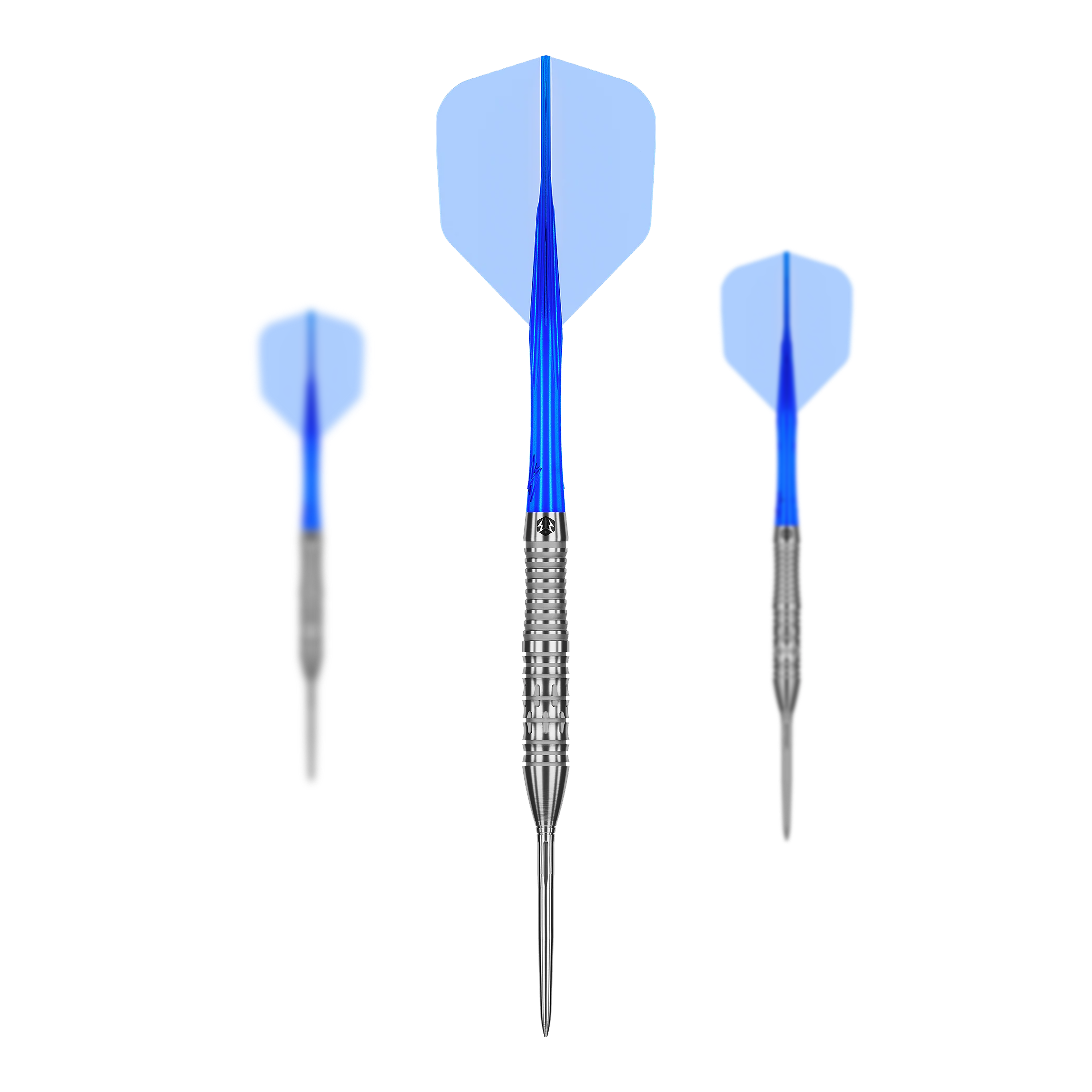 Abgebildet sind die Caliburn Rix EZ-EVO R2 Steeldarts als Set. Das Produkt ist für Dartspieler und Sammler interessant.