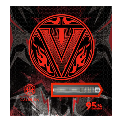 Zu sehen sind Caliburn V-Series V2 Steeldarts. Sie sind ideal für den professionellen Einsatz.