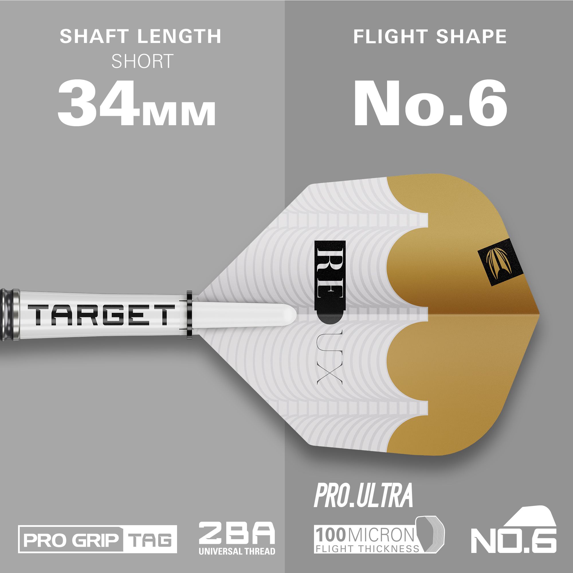 Target Redux 10 soft darts - 18g Hier ist das Produkt Target Redux 10 Softdarts - 18g zu sehen. Es wird in einer weiteren Ansicht präsentiert.