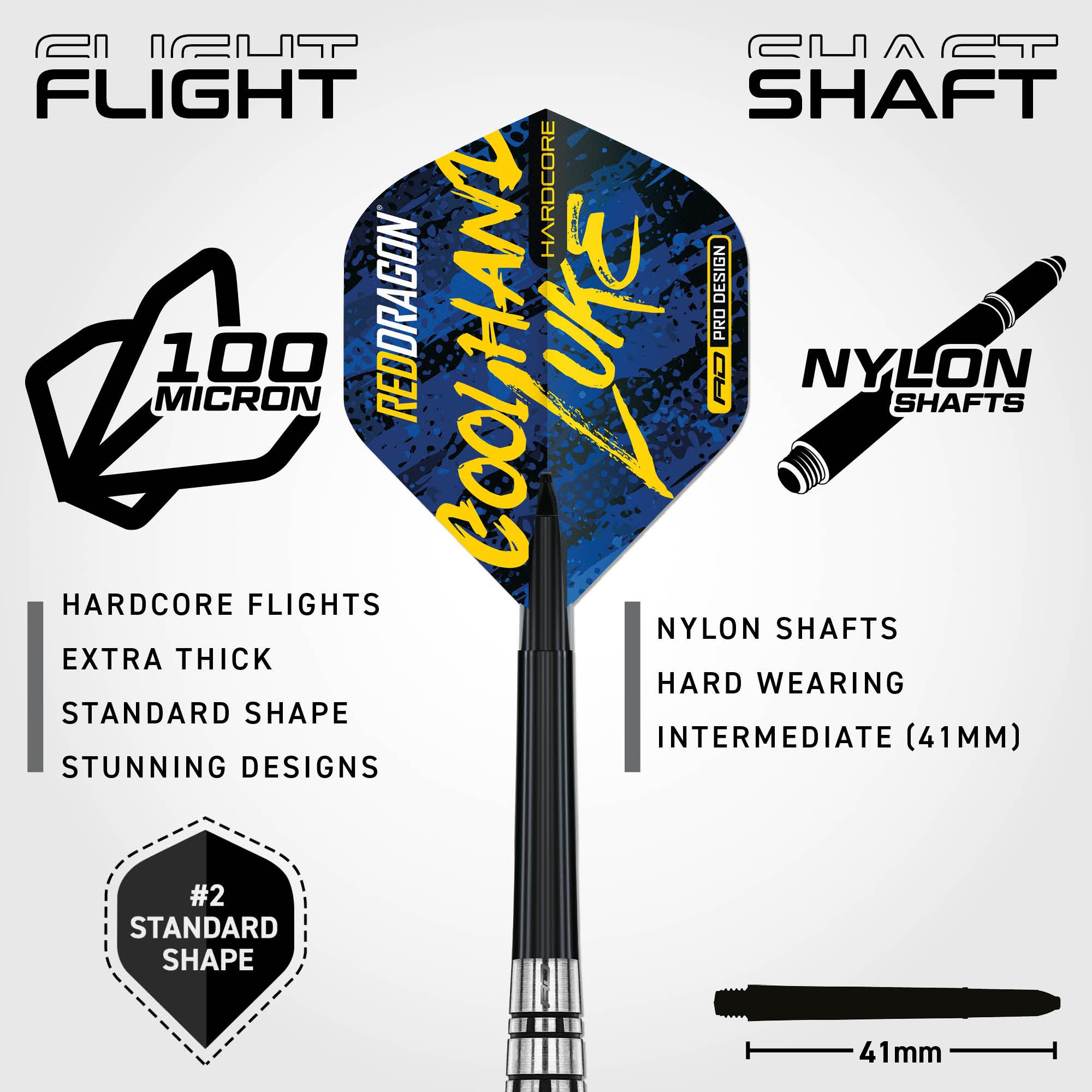 Red Dragon Luke Humphries Brass Steel Darts - 21 g Red Dragon Luke Humphries Brass Steel Darts - 21 g