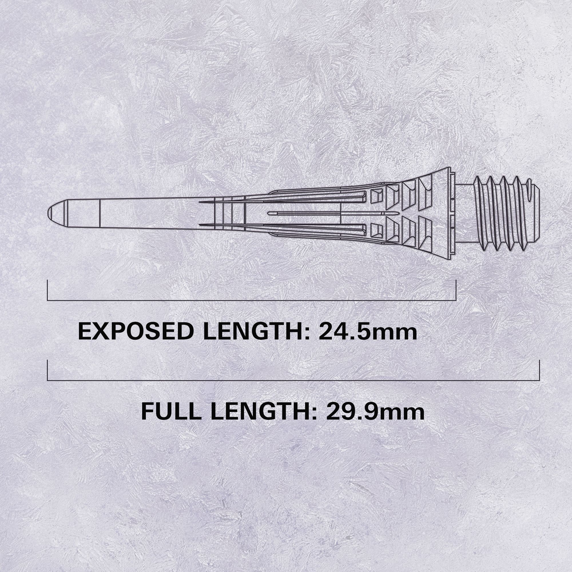 Das Bild zeigt die Target Cryo Softdartspitzen im 30er Pack in Schwarz. Diese Pfeilspitzen sind für Softdarts geeignet.