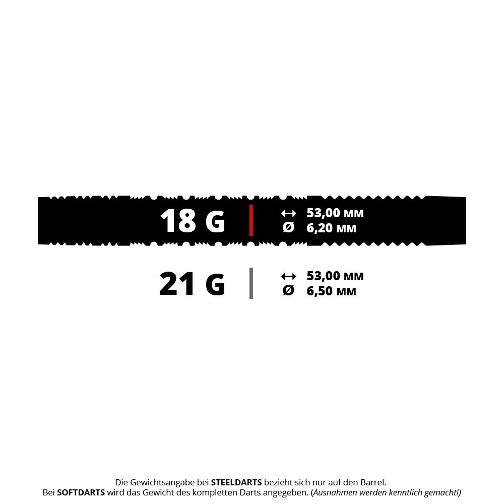 Das Bild zeigt einen Softdart namens 210512_Target_Bolide_Envy_10_Softdarts_5_18g. Dieser Pfeil ist für das Softdartspiel und wiegt 18 Gramm.