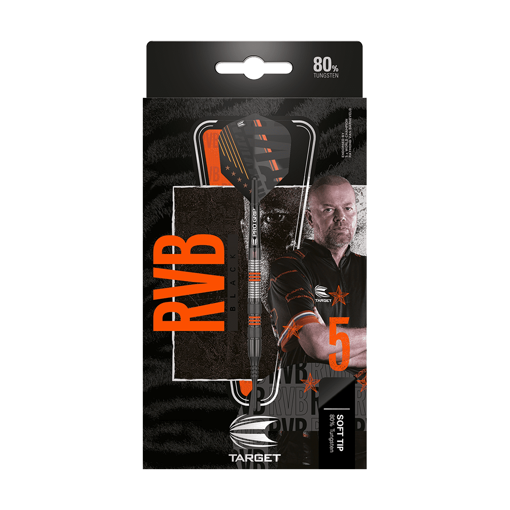 Target Raymond Van Barneveld Black Soft Darts - 18g