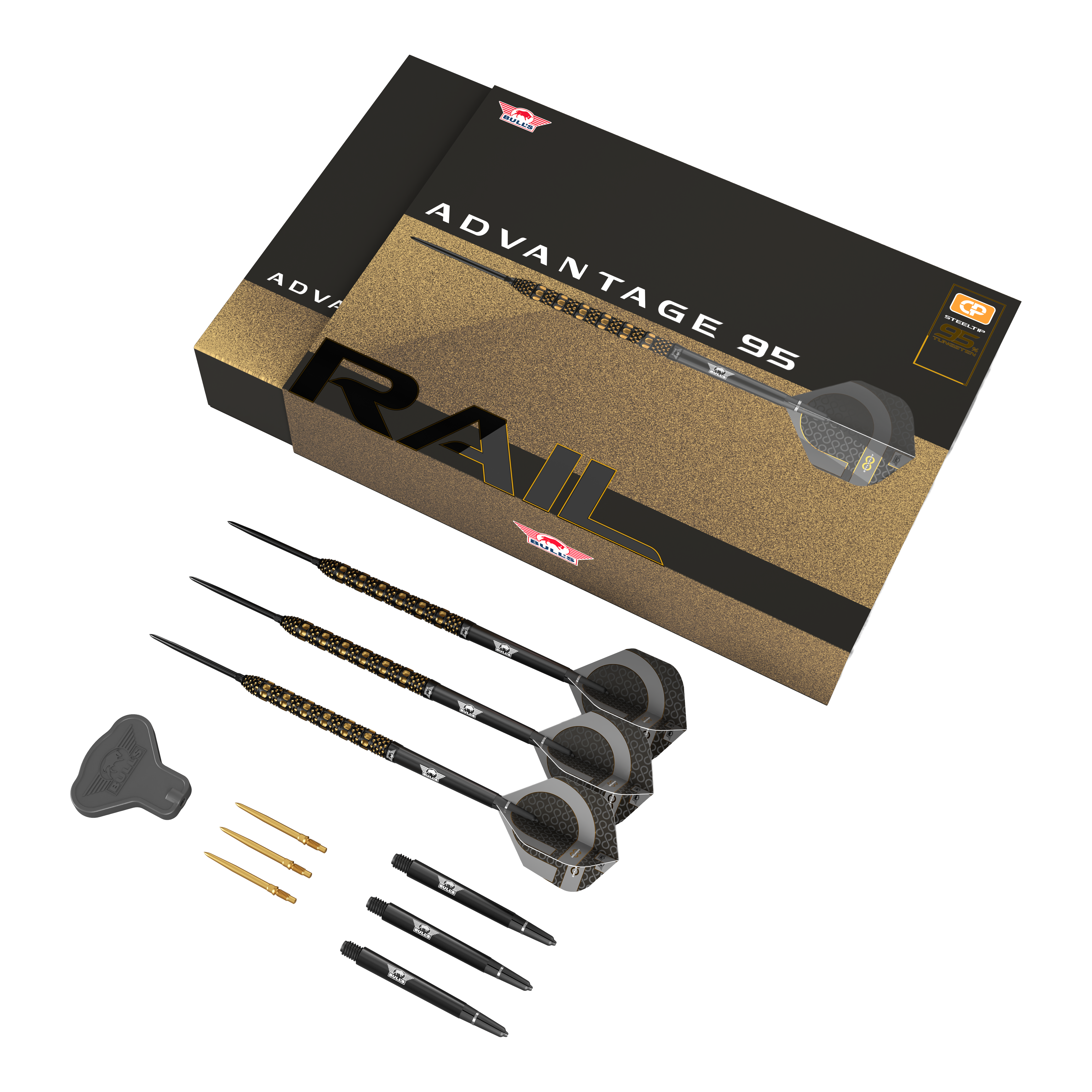 Bulls NL Advantage 95 Rail Convertible Point Steel Darts Bulls NL Advantage 95 Rail Convertible Point Steel Darts
