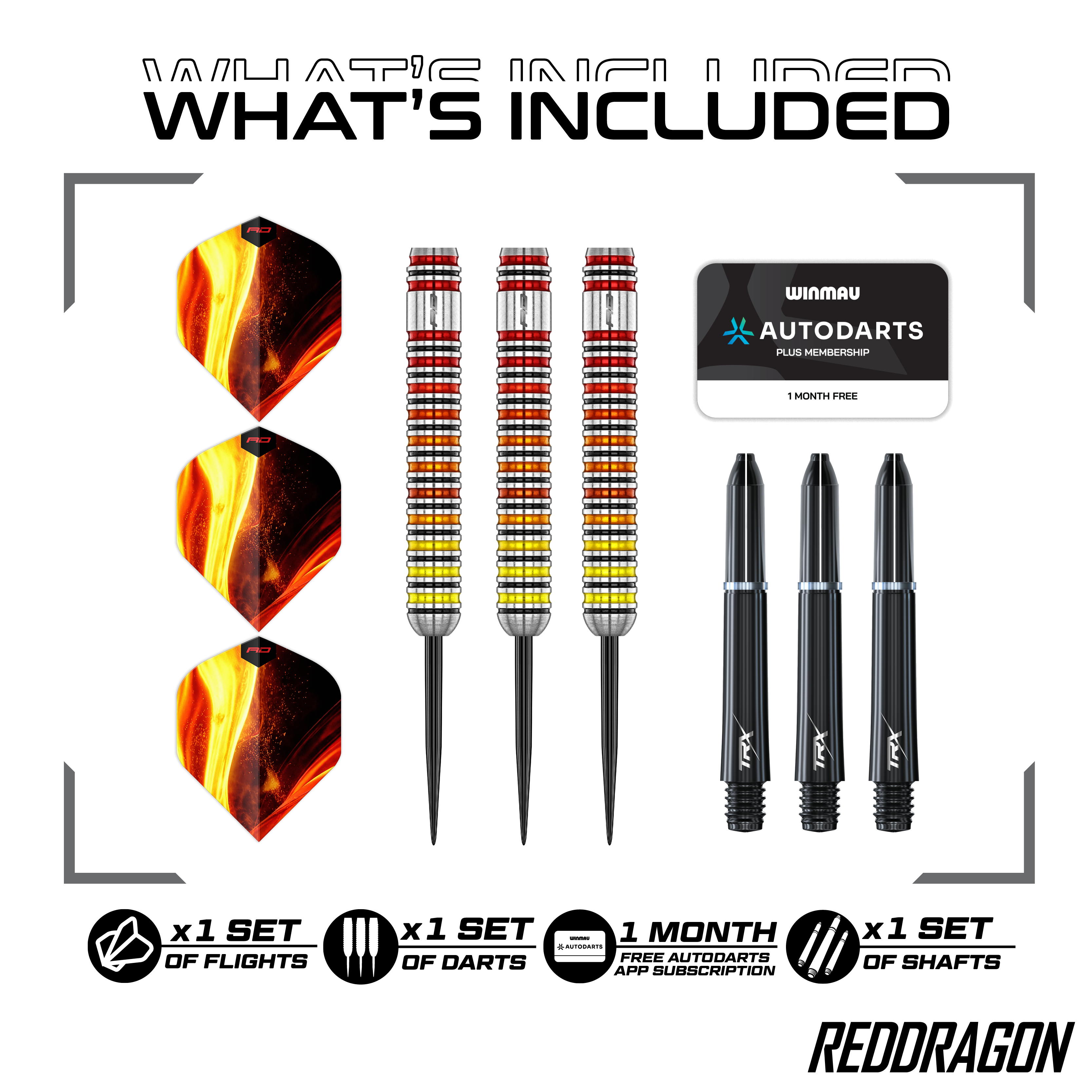 Red Dragon Furnace Steel Darts Dies ist ein Red Dragon Furnace Steeldart. Der Dartpfeil wird für Präzision und Stabilität beim Spielen verwendet.