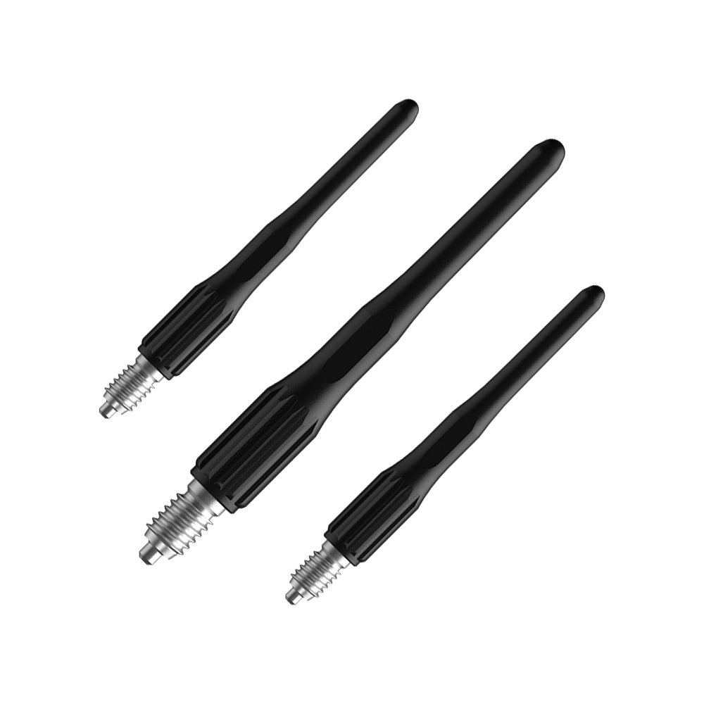 Abgebildet ist das Set Bulls NL Convertible Point Softdartspitzen - 15er Pack - Schwarz. Das Set enthält mehrere Spitzen.