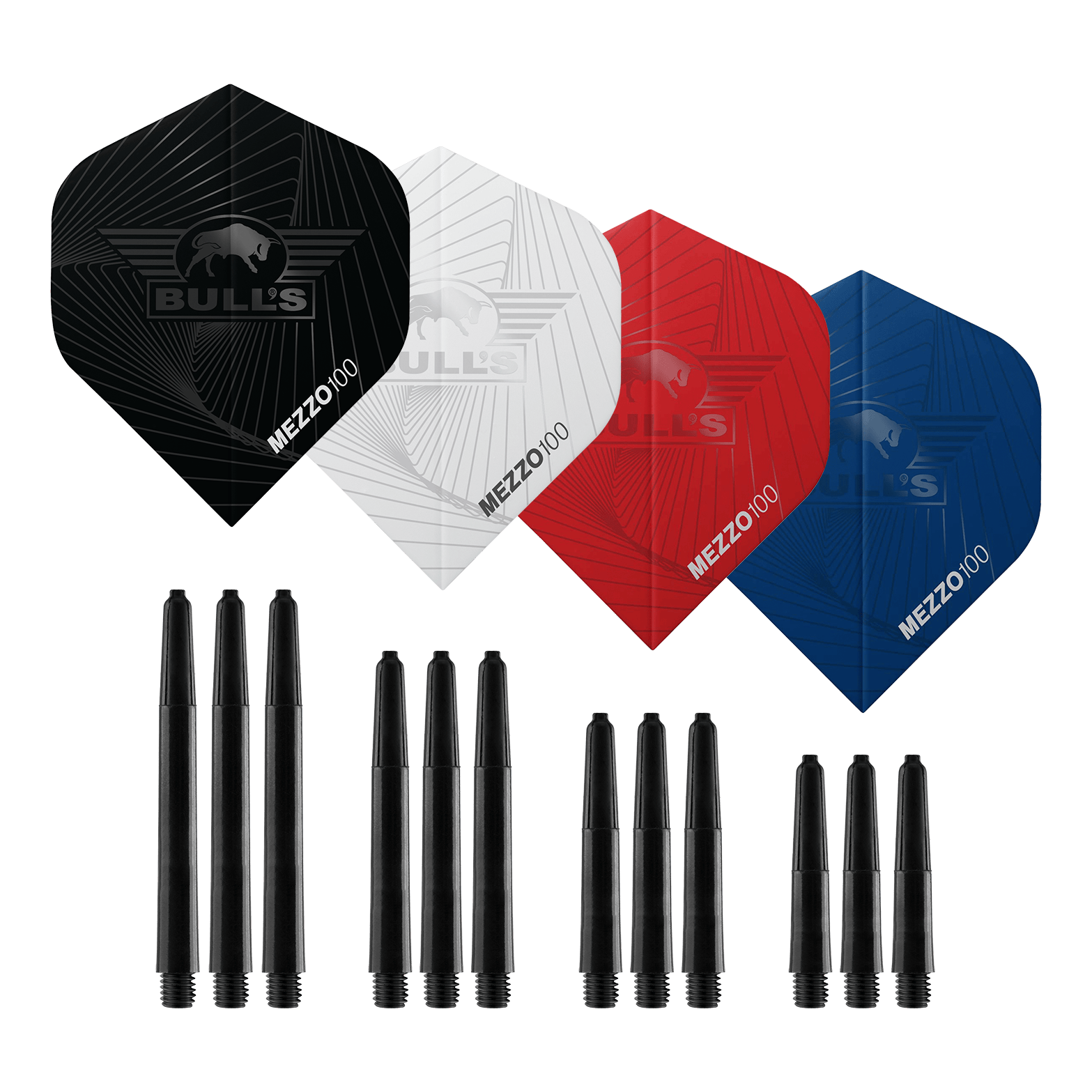 Bulls NL Bundle Of Steel - 4 Sets Brass Steeldarts Hier sind die Bulls NL Bundle Of Steel - 4 Sets Brass Steeldarts zu sehen. Das Produkt besteht aus vier Sets Steeldarts aus Messing.