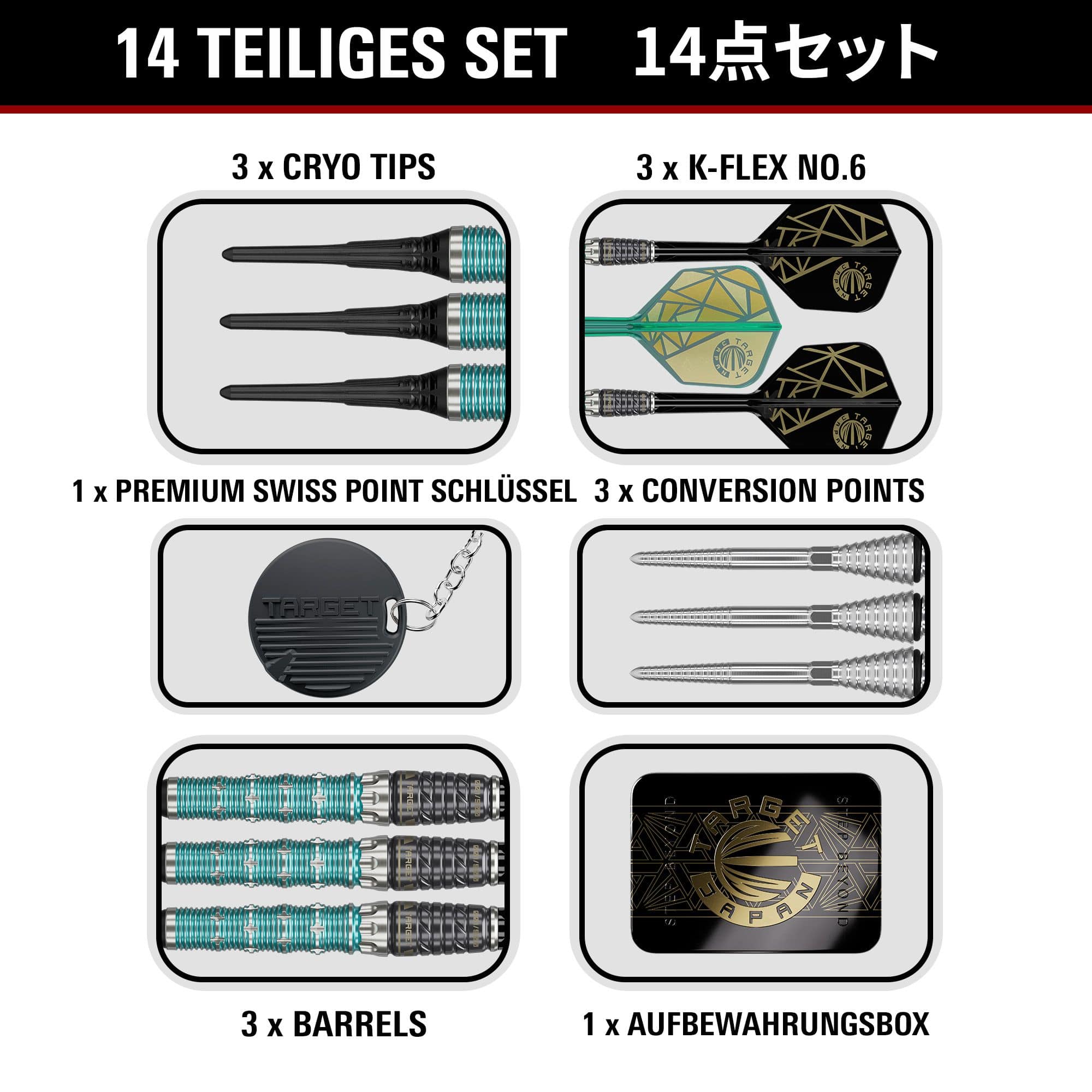 Target Japan The Rising Miracle Combination Limited Edition Softdarts - 21.5g Target Japan The Rising Miracle Combination Limited Edition Softdarts - 21.5g