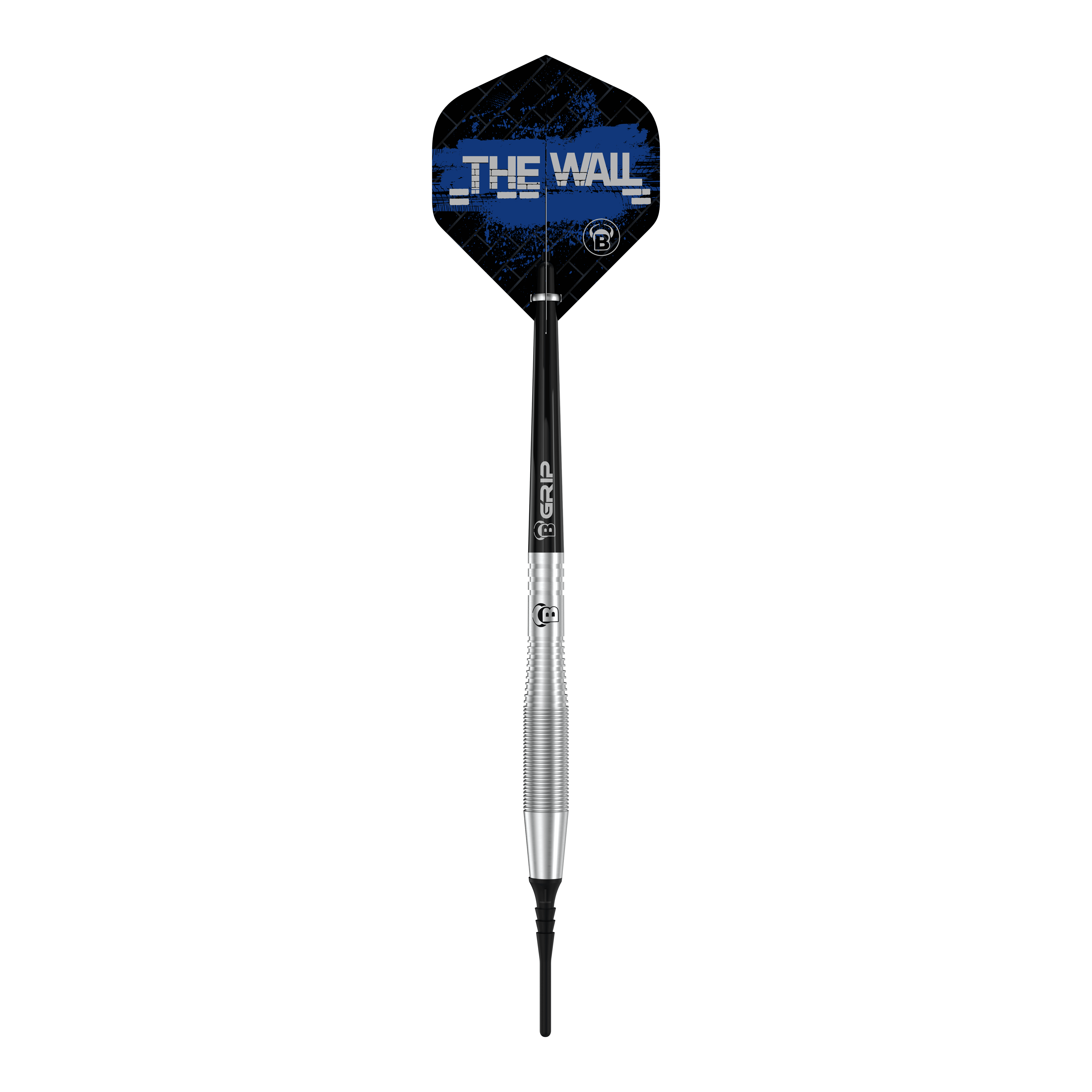 Bulls Martin Schindler TW80 soft darts - 18g Dies ist ein Bulls Martin Schindler TW80 Softdart mit einem Gewicht von 18g. Auf dem Flight steht in blauer Schrift "THE WALL".