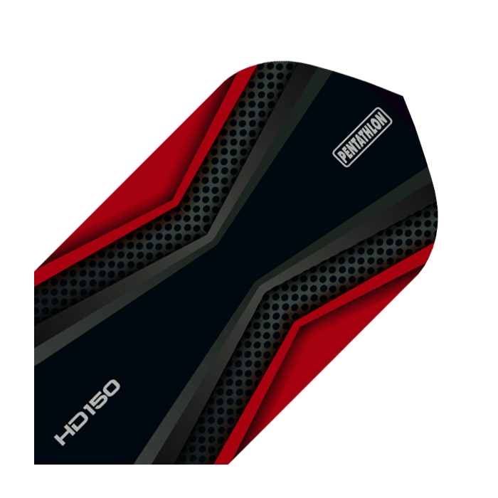 HD 150 Pentathlon Flights Black/Red Slim