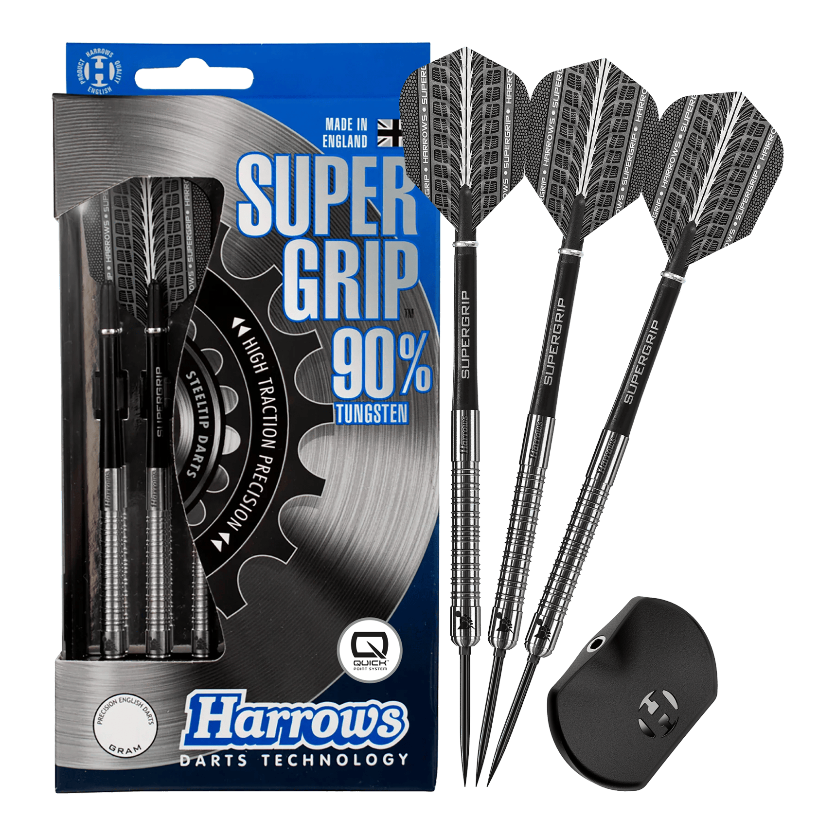 Harrows Supergrip 90 Quick Point Steel Darts Harrows Supergrip 90 Quick Point Steel Darts