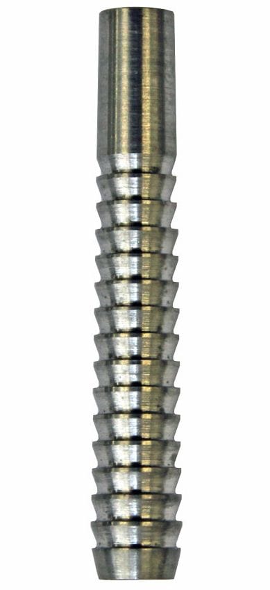 mc65200c0b291823 Das Bild zeigt das Produkt „McDartex 1 Shark“, einen zylindrischen, metallischen Gegenstand. Er besitzt eine geriffelte Oberfläche mit regelmäßigen Einkerbungen.