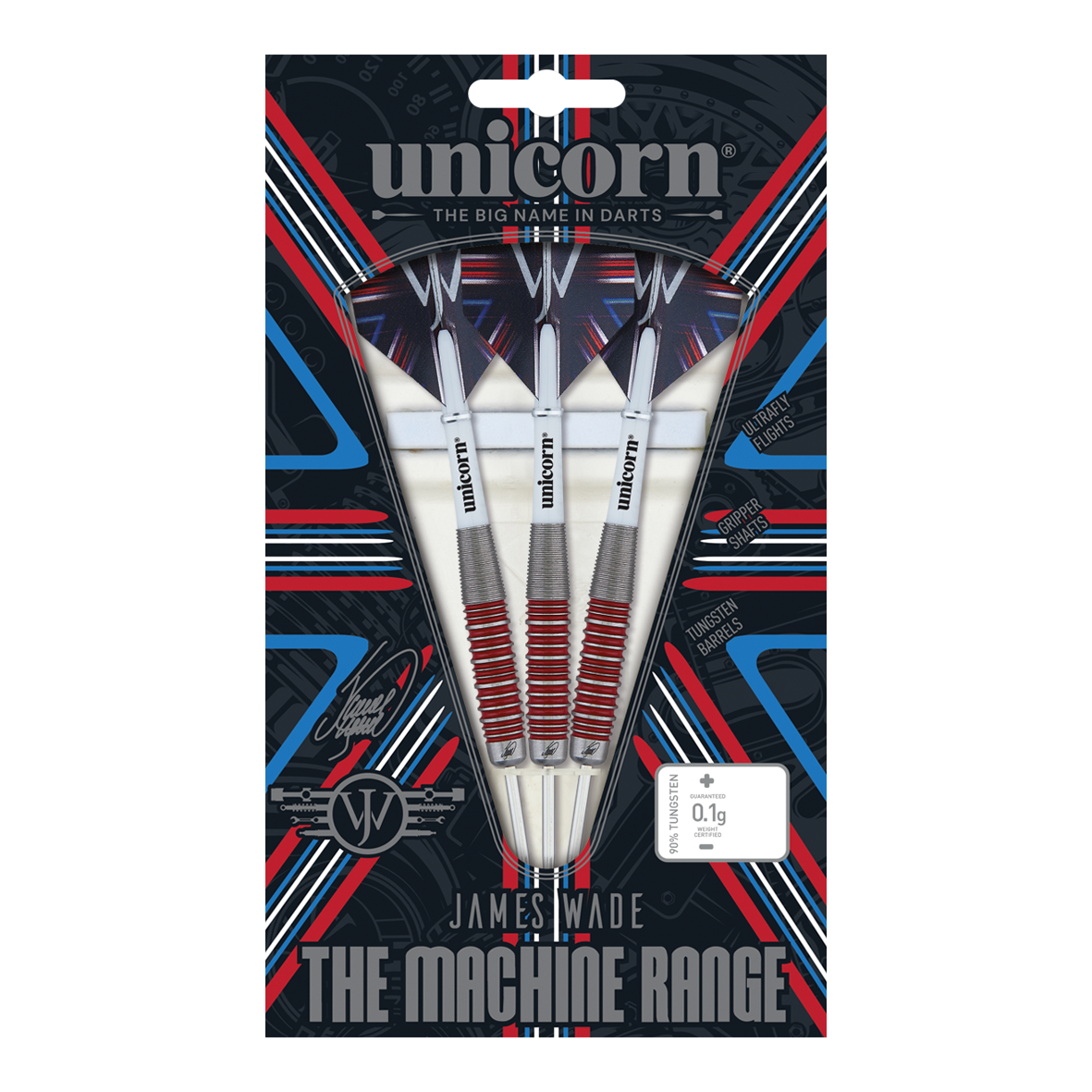 Unicorn The Machine James Wade 90% steel darts