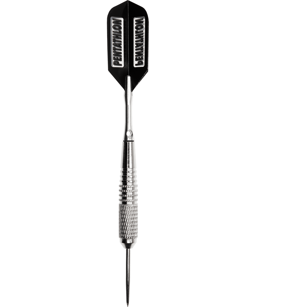 Ama6St-6-St-ck-lose-McDart-Steeldarts-2aBiwahHiHH5lj Das Bild zeigt einen einzelnen Steeldart aus Metall mit schwarzer Flight-Finne. Der Dart gehört zum Produkt "6 Stück lose McDart Steeldarts".