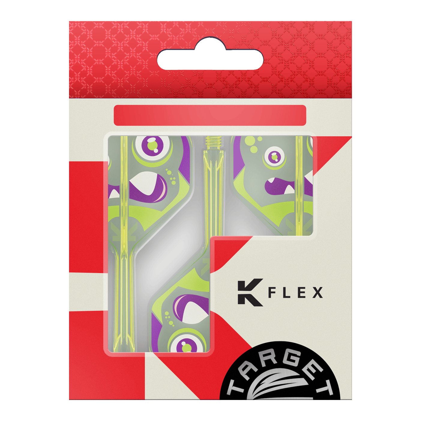Zu sehen sind die Target Japan K-Flex Xeno No2 Standard Flights. Sie werden als Dartflights verwendet.
