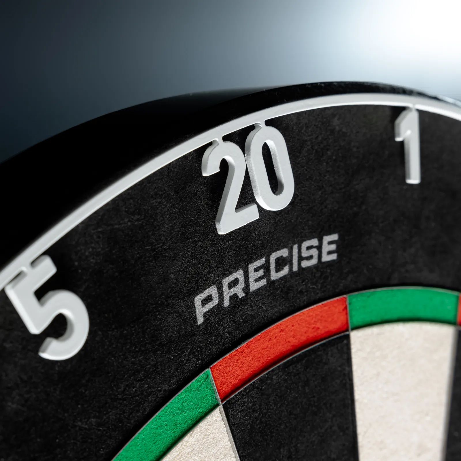 Precise 180 OnePiece Lasercut Number Ring Gezeigt wird ein weiterer Zahlenring in klassischem Weiß. Er gehört vermutlich zu einem Dartboard-Zubehör.