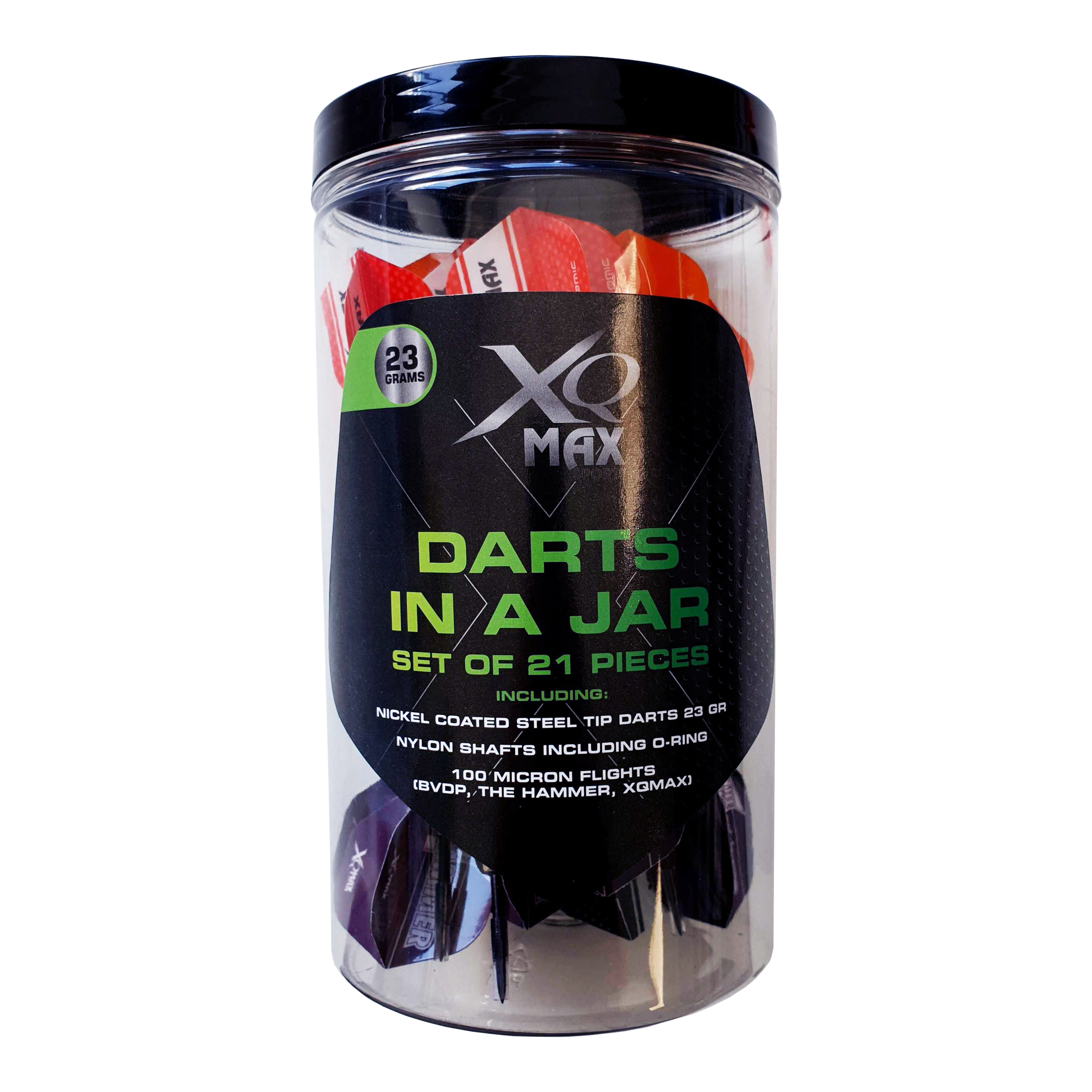 XQ Max 21 Darts in a Glass