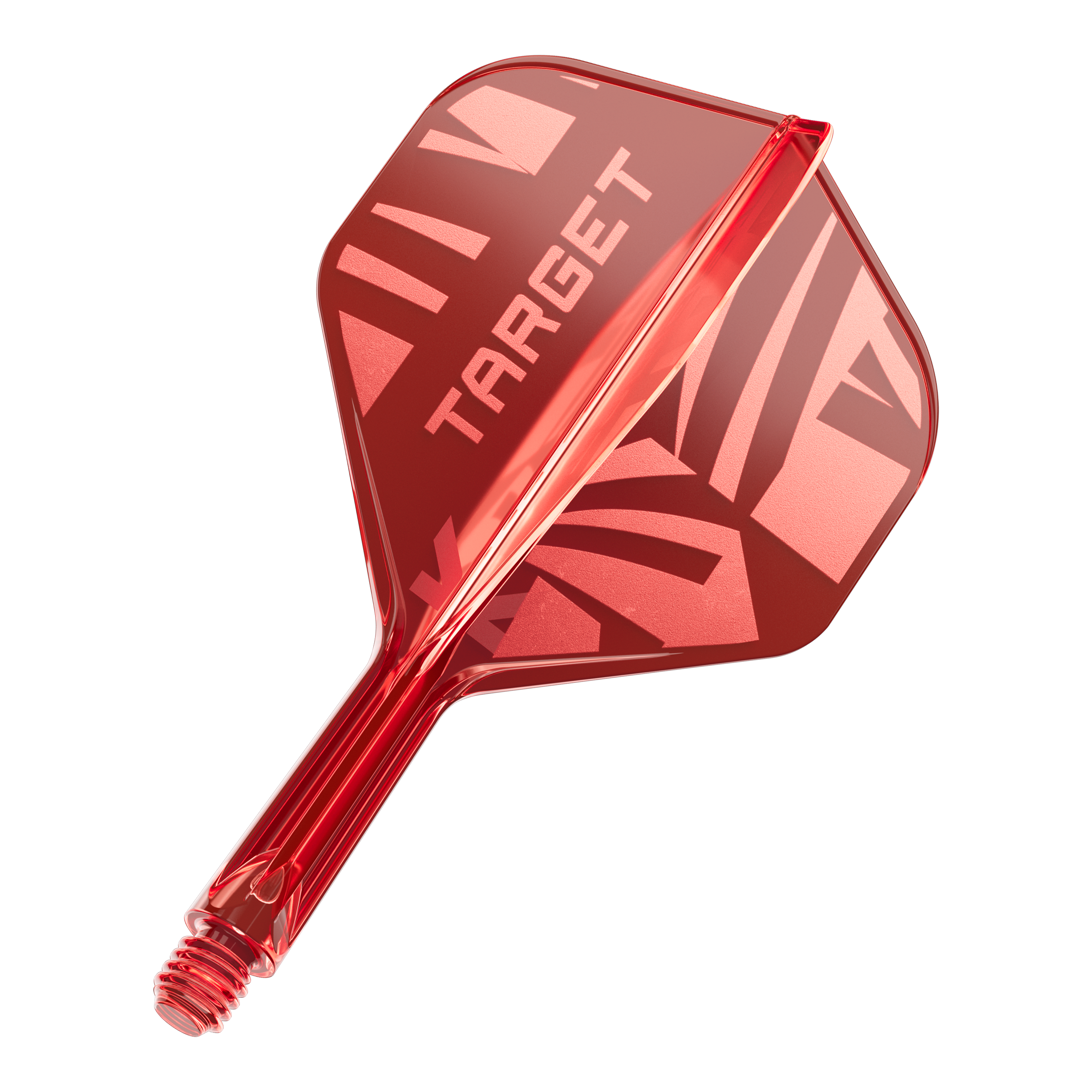 Target K-Flex Red No2 Standard Flights Ein Target K-Flex Red No2 Standard Flight in 19 mm ist abgebildet. Der Flight ist von vorne zu sehen.