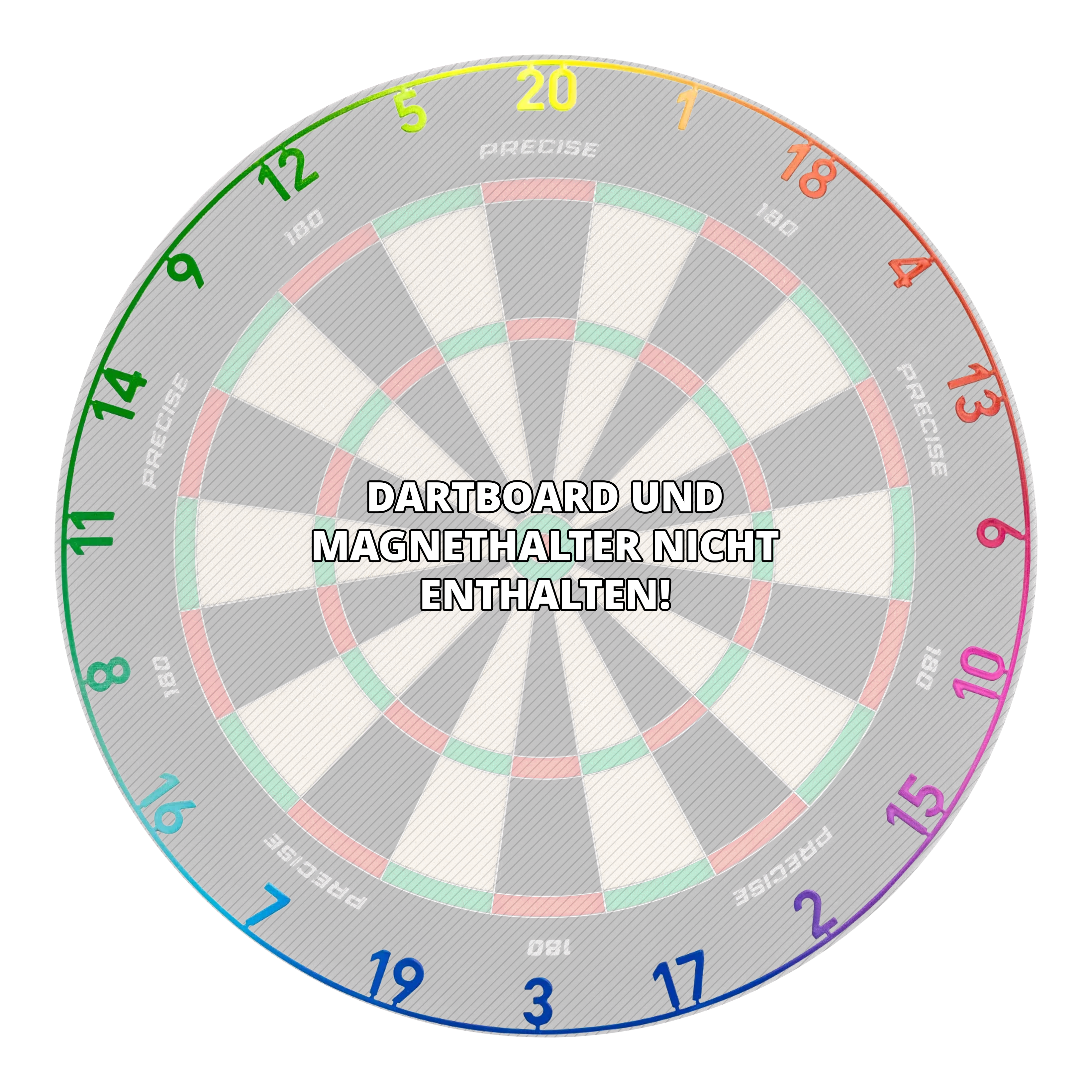 Precise 180 OnePiece Lasercut Number Ring Hier ist ein weiteres Bild eines Dart-Zubehörs. Dies ist ebenfalls ein OnePiece Lasercut Zahlenring Spectrum.