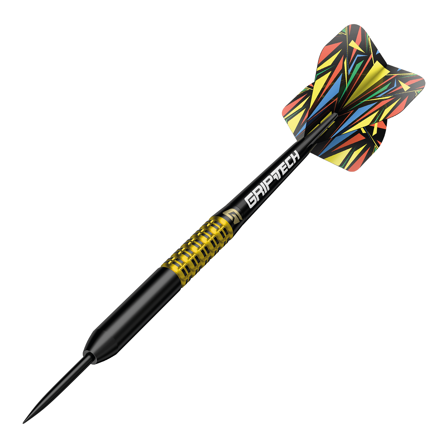 Hier ist ein gelber Tungsten-Steeldart abgebildet. Der Dateiname ist 'GD7000770 GOAT Athlete Yellow Tungsten Steeldarts 4'.