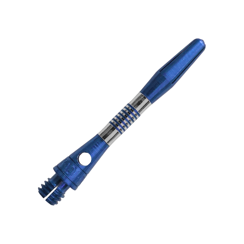 Bulls NL Cetra Aluminium Shafts - Blue Blauer Aluminium Dart Schaft mit 34mm Länge ist zu sehen. Ideal für individuelle Dartpfeile und Präzision beim Spiel.