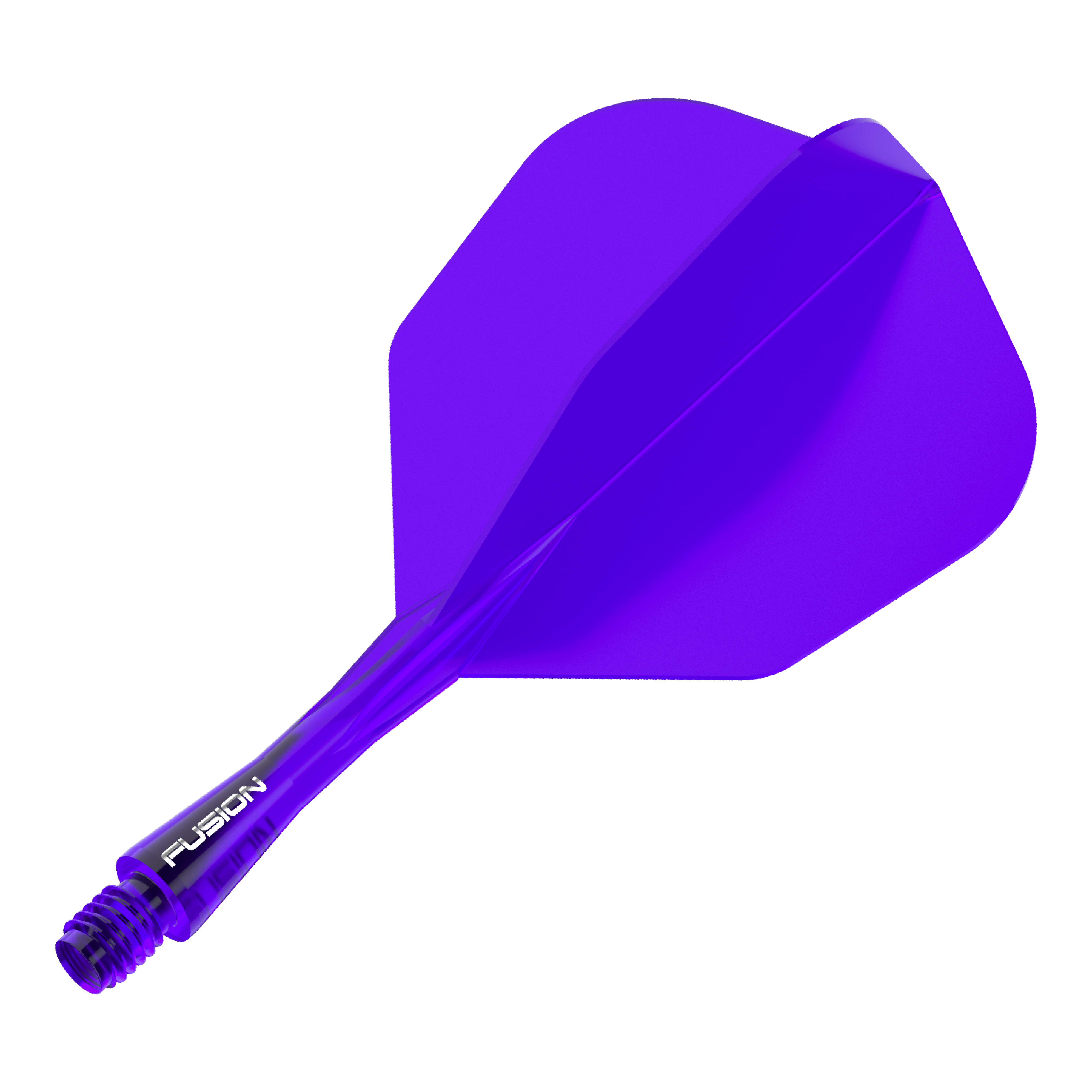 Winmau Fusion Flight Shaft System No6 Purple Dieses Bild zeigt das Winmau Fusion Flight Shaft System No6 in Lila mit einer Länge von 22mm. Es handelt sich dabei um ein Einzelteil für Dartpfeile.