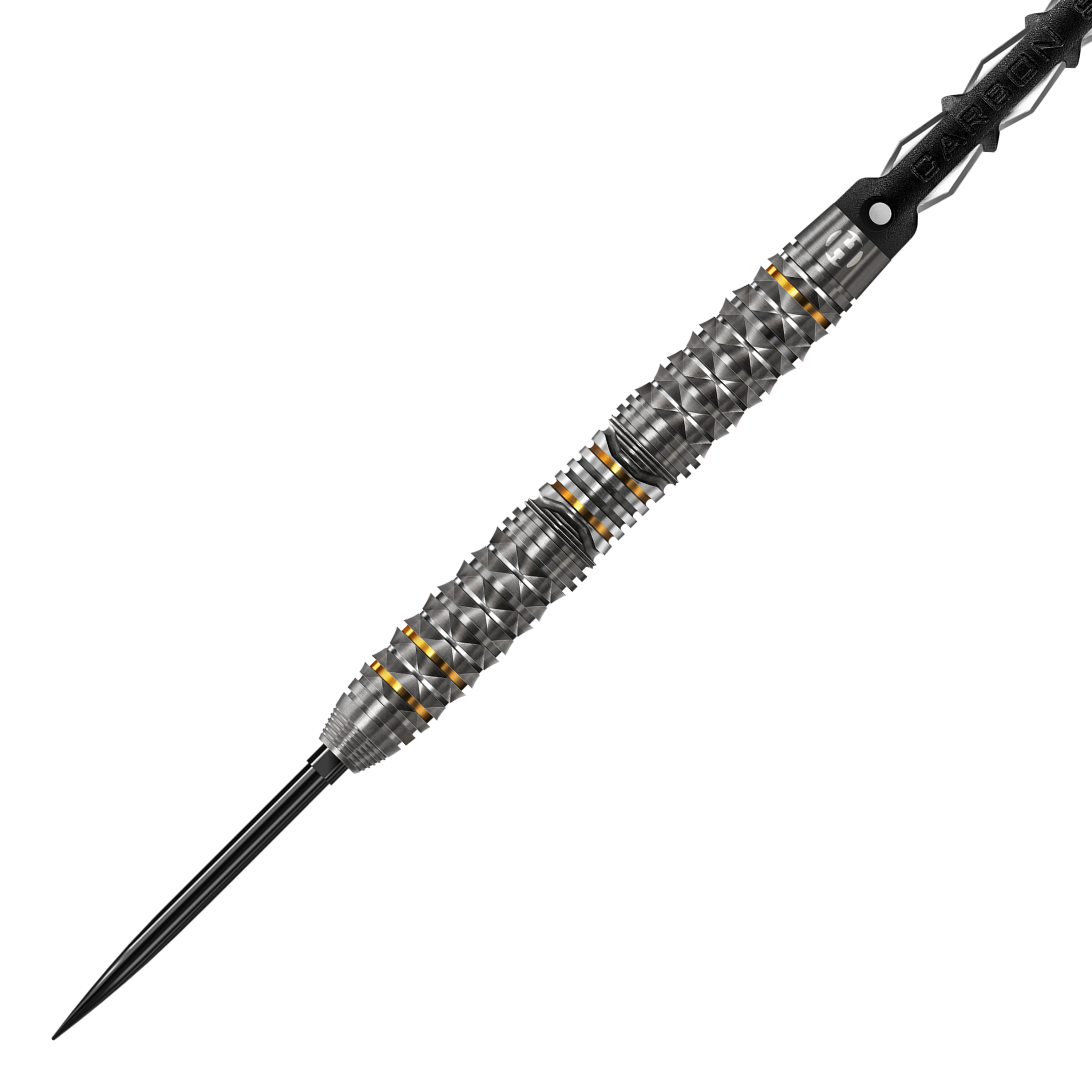 Abgebildet sind die Harrows Opus Quick Point Steeldarts mit 23g Gewicht. Sie sind für den professionellen Einsatz geeignet.