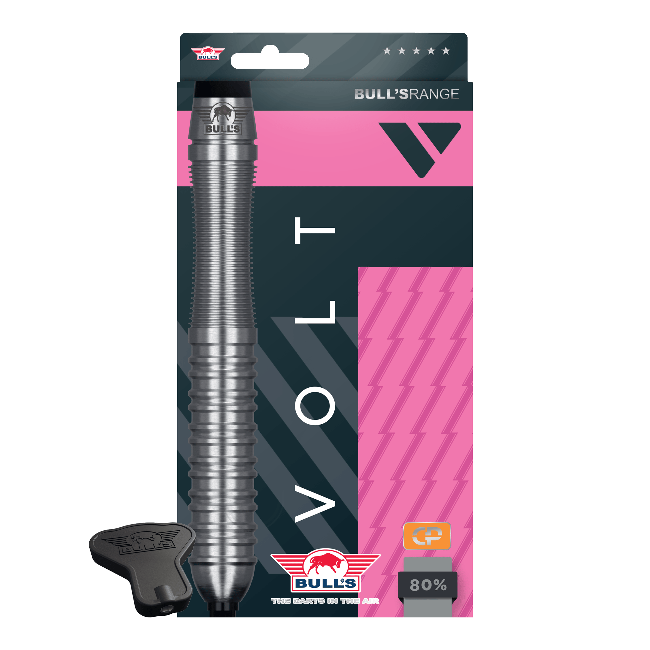 Bulls NL Volt Pink Convertible Point Steel Darts Bulls NL Volt Pink Convertible Point Steel Darts